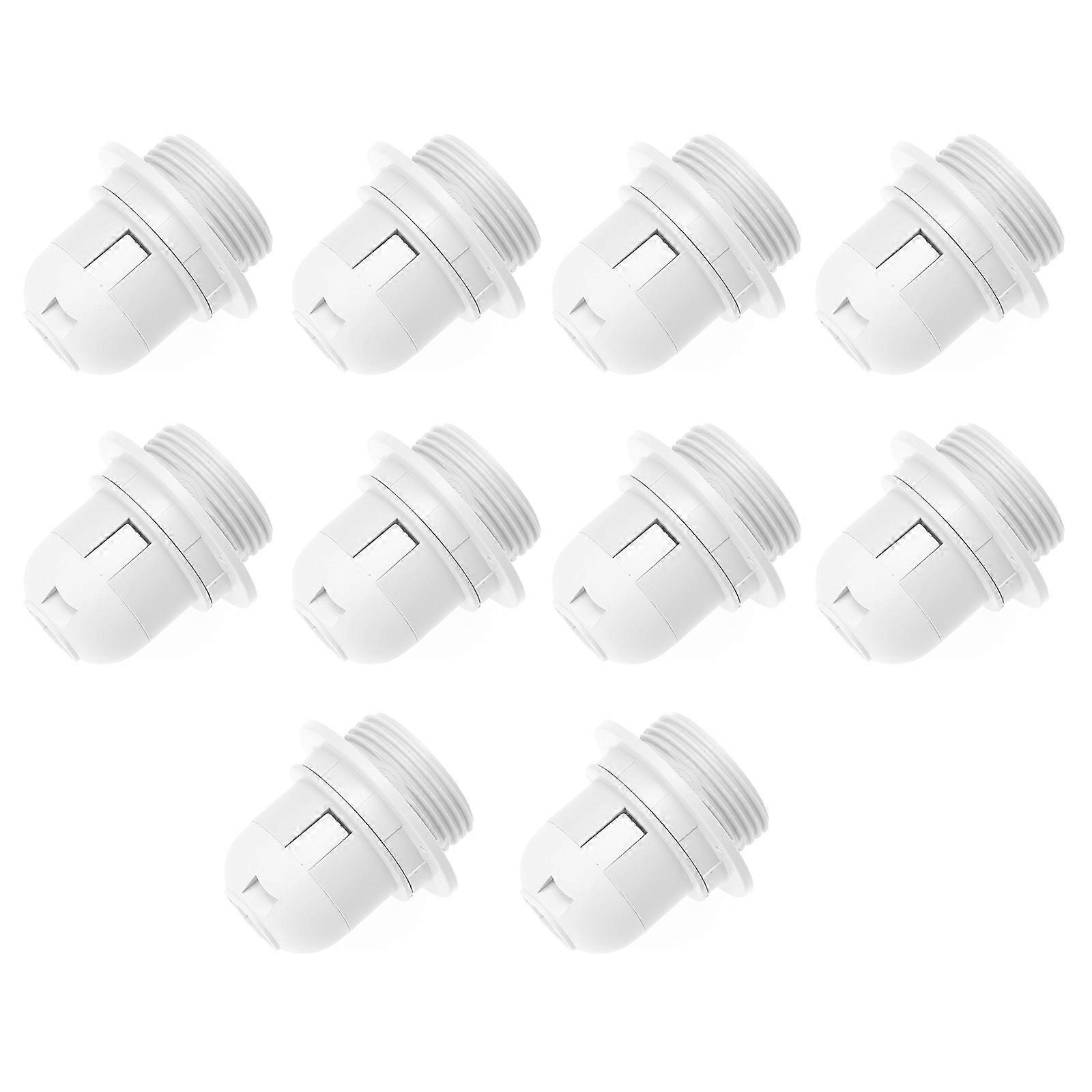 Plastic Lamp Bases Replacement for Broken Sockets Safe Reliable Lighting 10Pcs