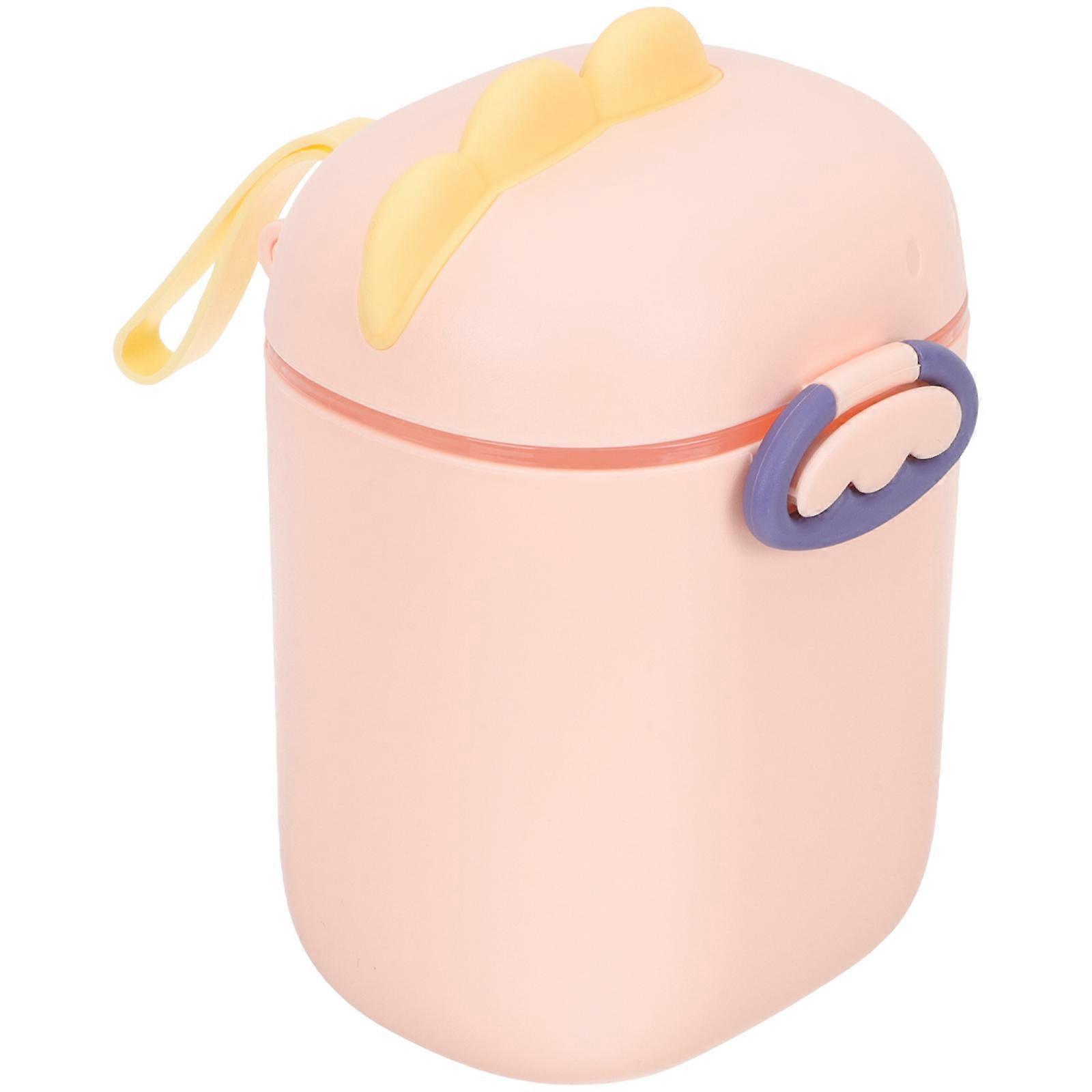 Infant Snack Container 5Pcs Milk Powder Box With Scoop For Outdoor Use Portable 400Ml