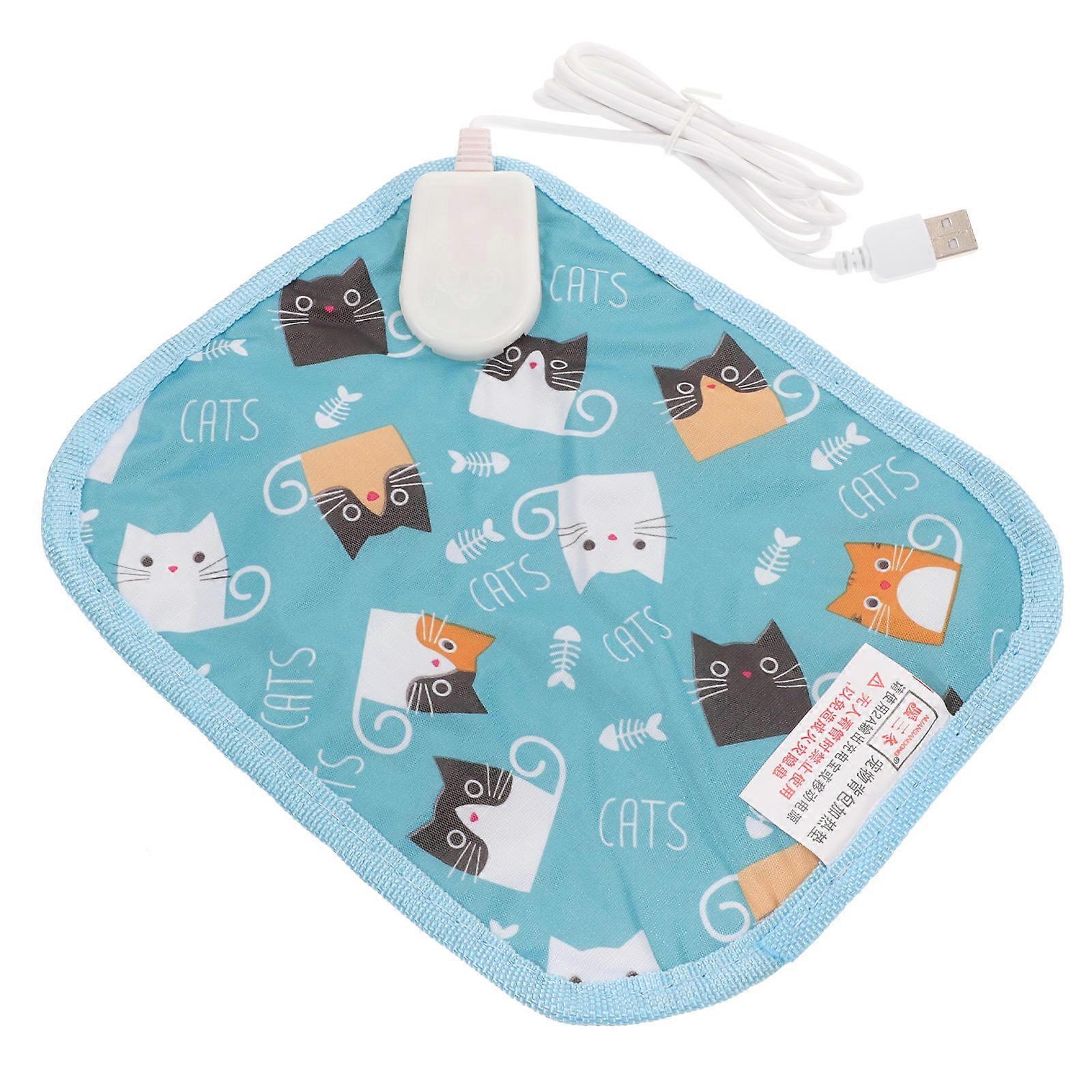 Reptile Heating Pad 5Pcs Reusable Winter Mat Sky-Blue Ideal for Pet Recovery and Comfort