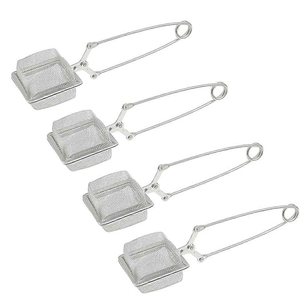 Reusable Tea Filter Fine Mesh Tea Strainer for Home 12Pcs Silver
