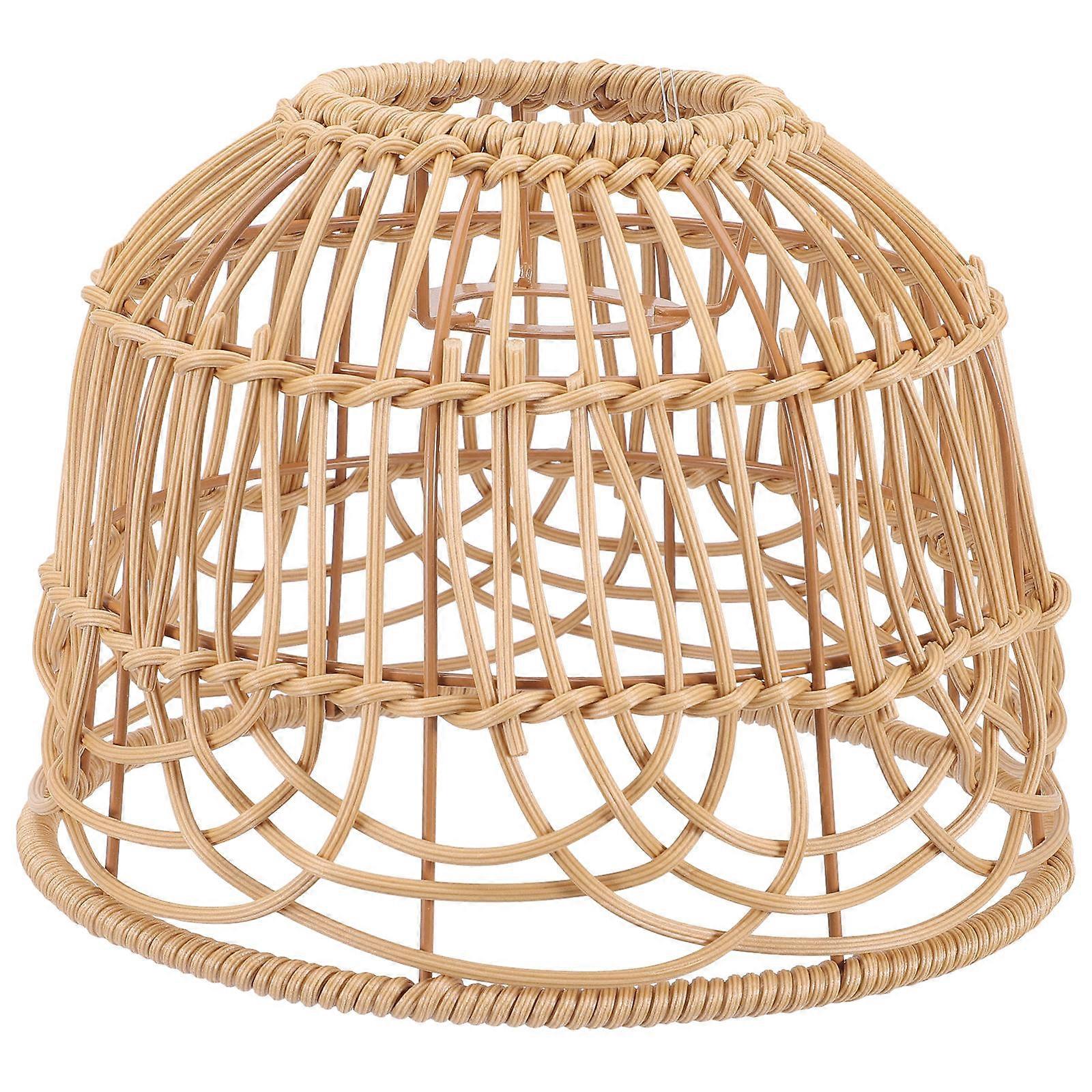 Light Cover Vintage Lampshade for Lamp Use 5Pcs Imitation Rattan Retro Style Lamp Cover
