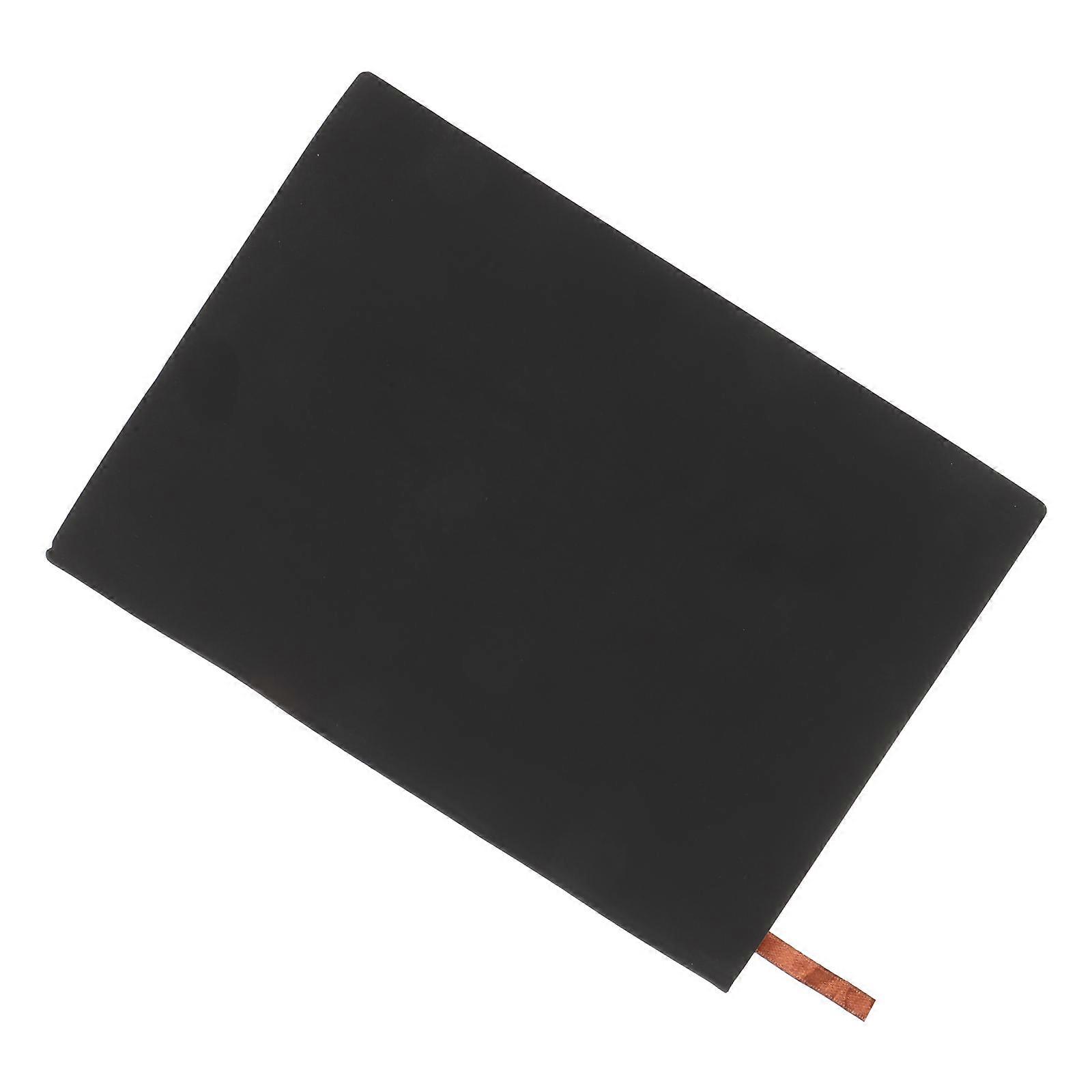 Black A5 Notebook Practical Notepad For General Users Daily Writing Portable 1Pcs