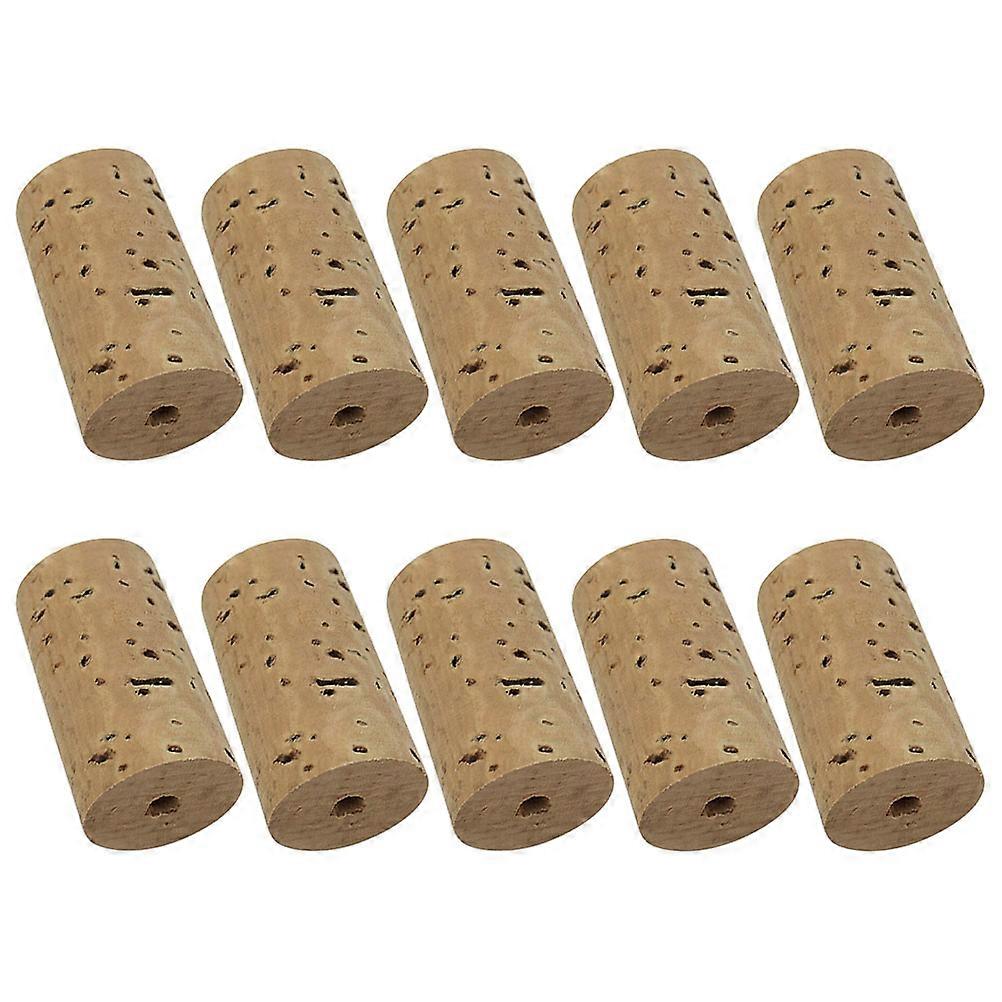 Cylindrical Flute Repair Part Accessories 50 Pcs Reusable Natural Corks For Flutes Musicians During Instrument Maintenance