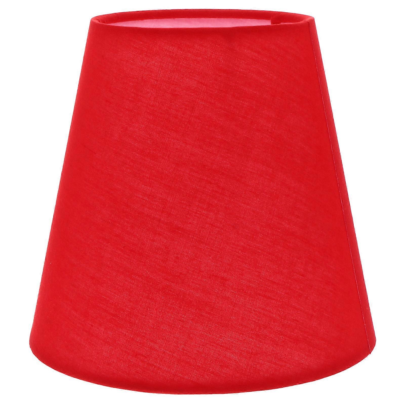 Lamp Cover Cloth Lampshade for Wall Light 2Pcs Red Accessory