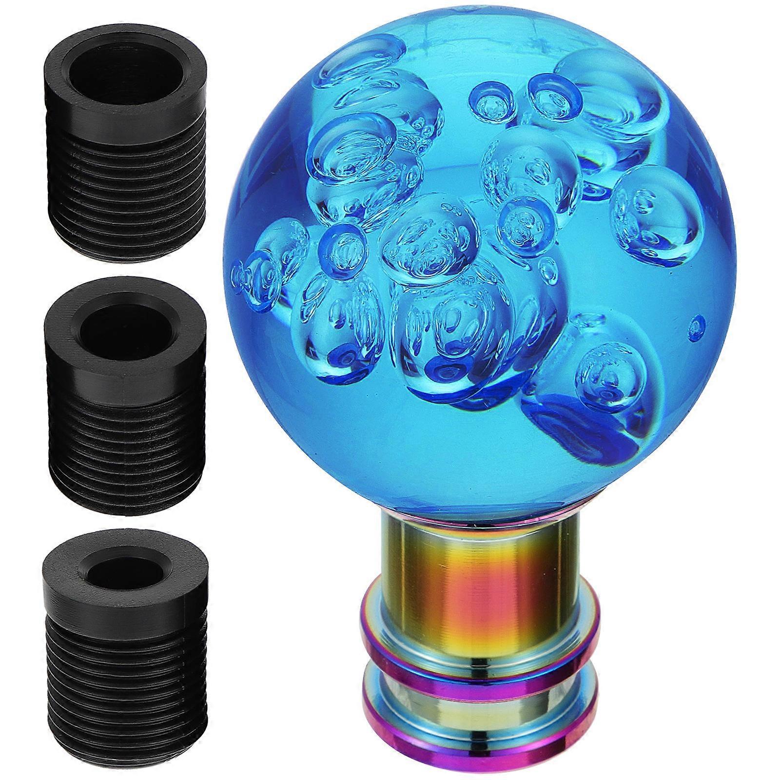 Car Knob Head Round Knob with Adapter for Manual Gear Shift 2Sets
