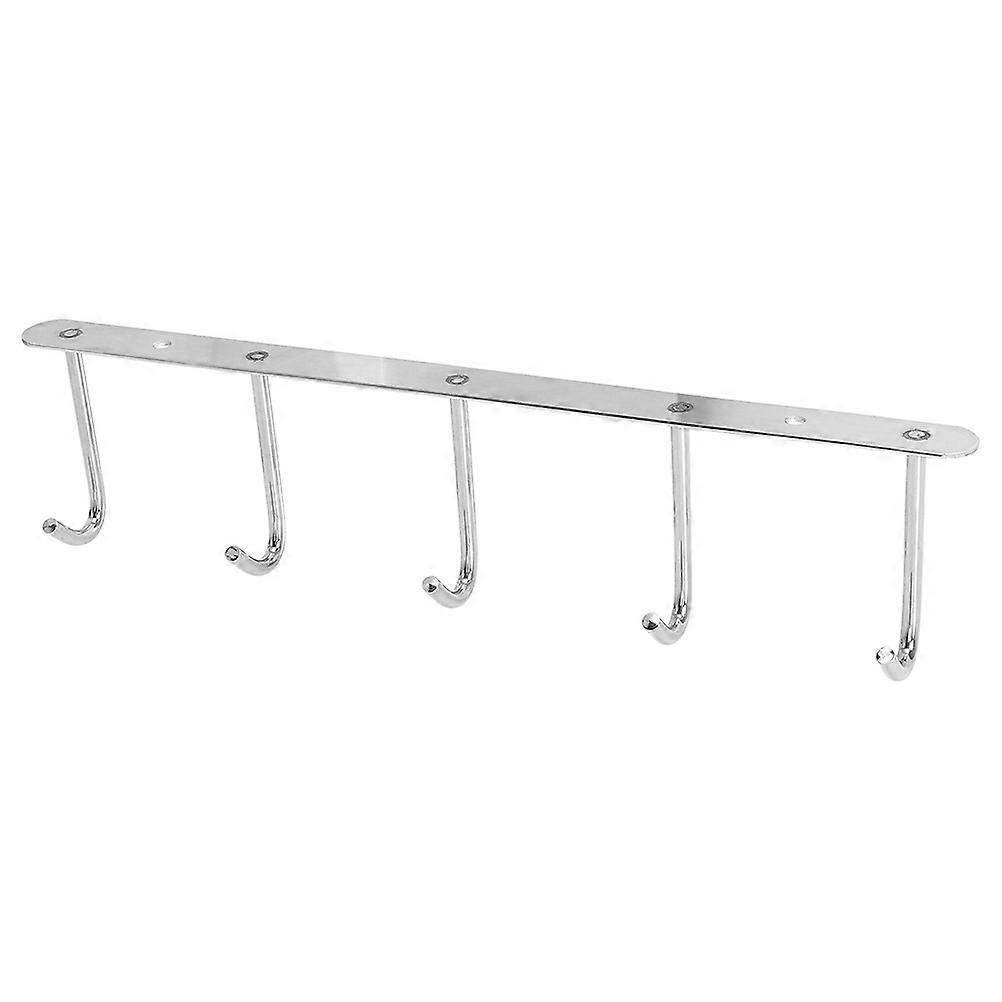 Silver Storage Row Hook for Kitchen Hanging 2Pcs Stainless Steel Hooks