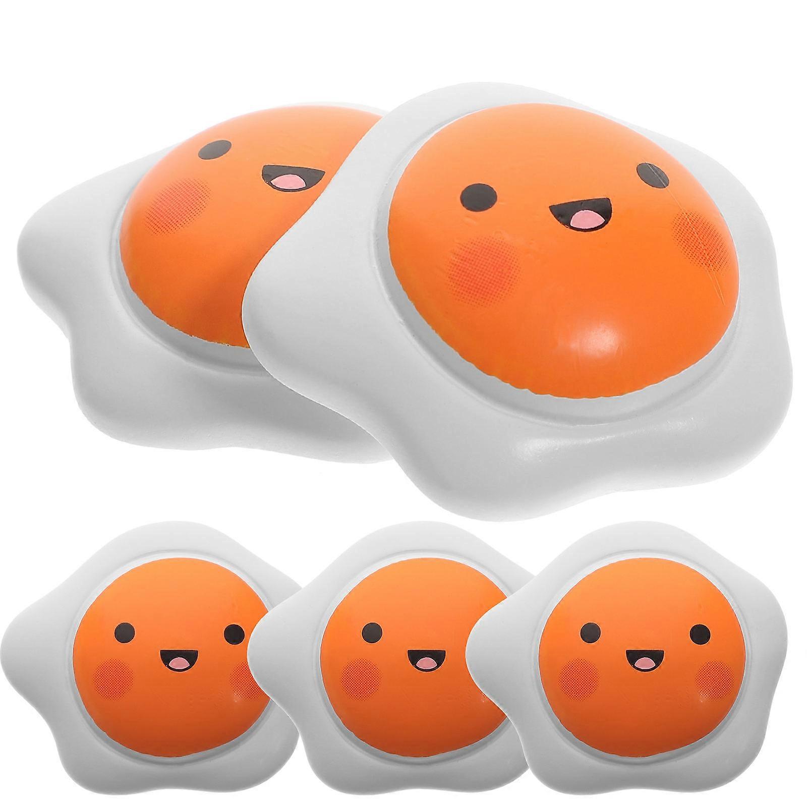 Cartoon Food Toy Resin Poached Egg Model for 10Pcs Use
