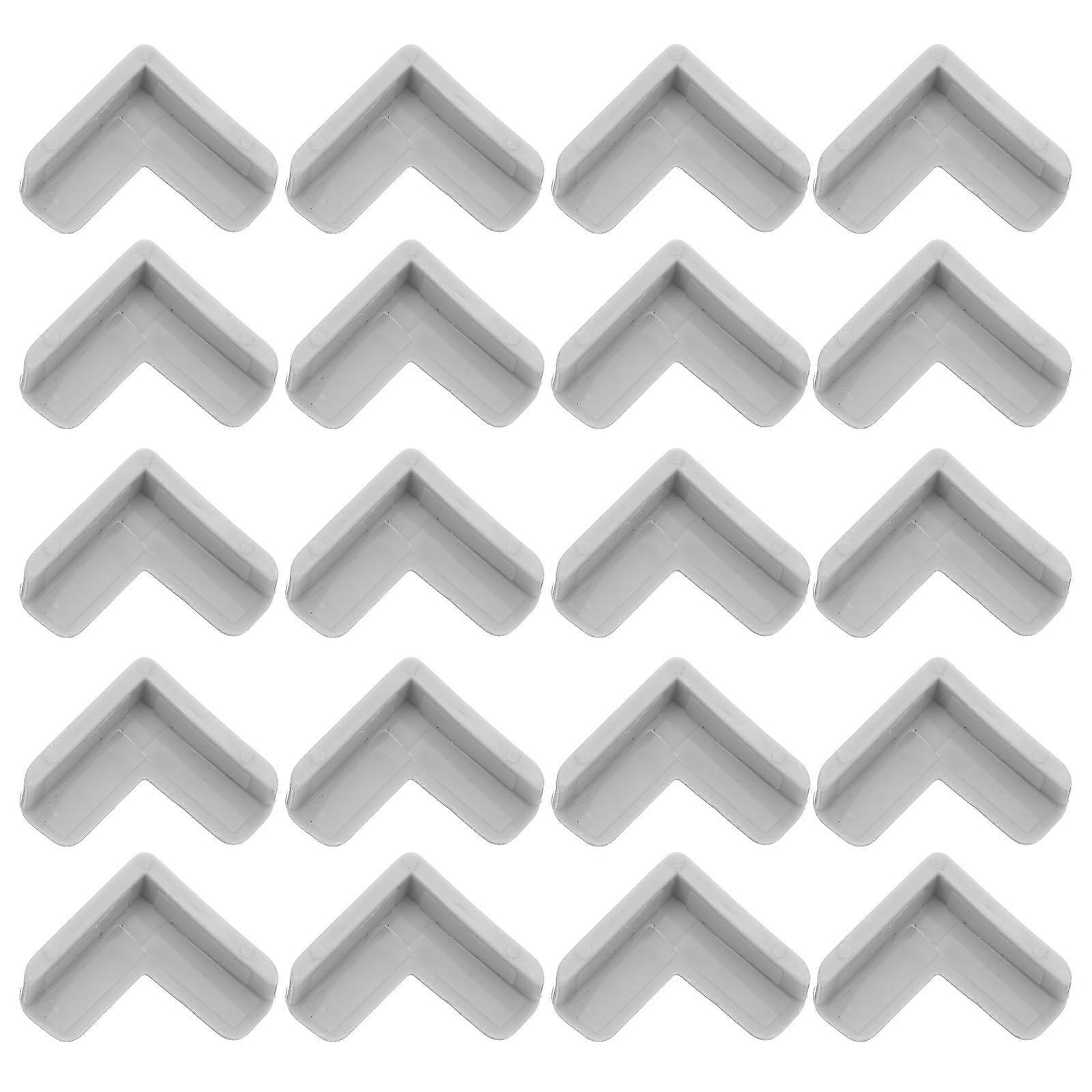 Practical Corner Protector for Protection Silicone Kid Safe 40Pcs Grey