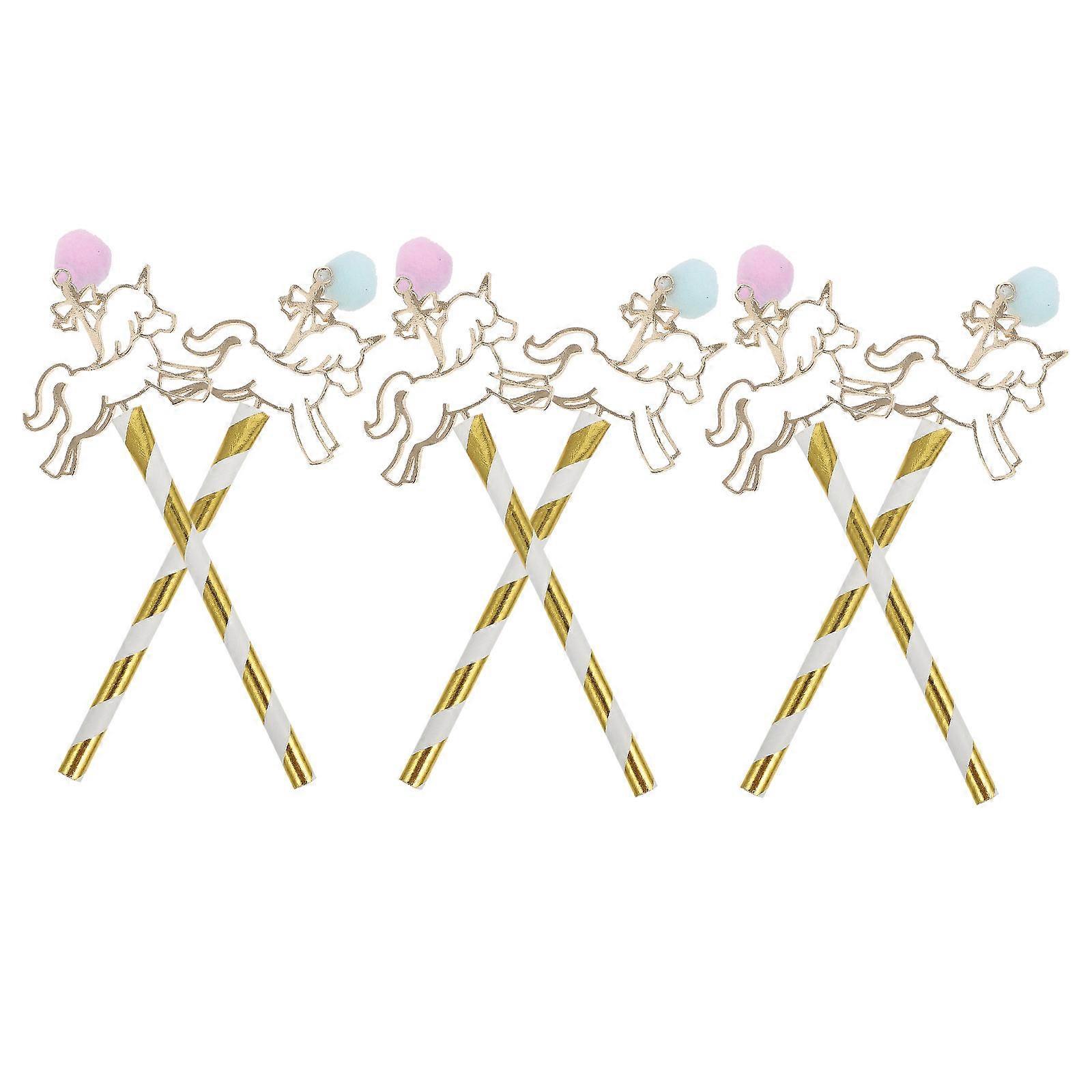 Delicate Carousel Cake Toppers For Wedding Decorations DIY Adorn 10 Pcs Unique Inserts