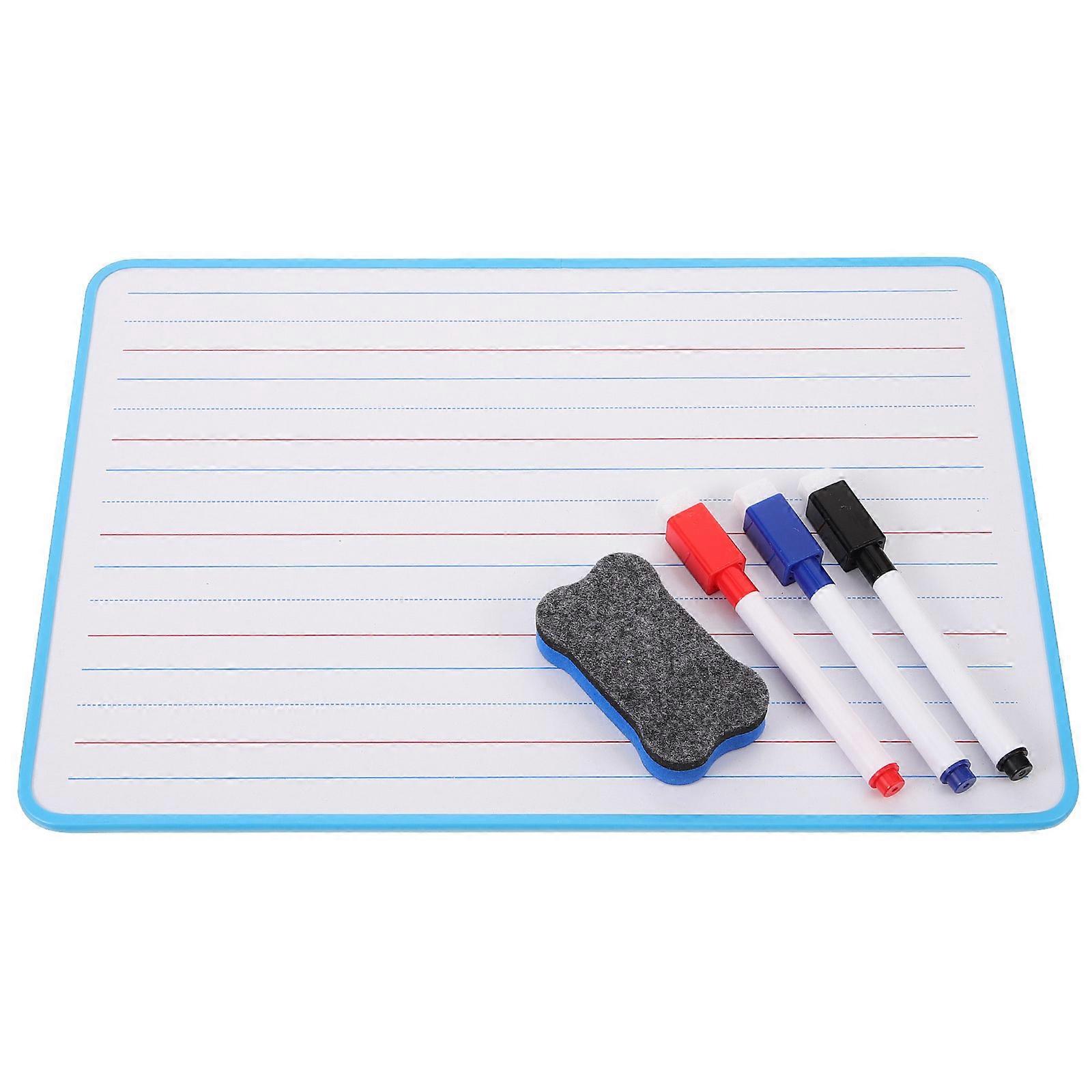 Lined Whiteboard Dry Erase Board for Writing Use 5Pcs Small Double Sided
