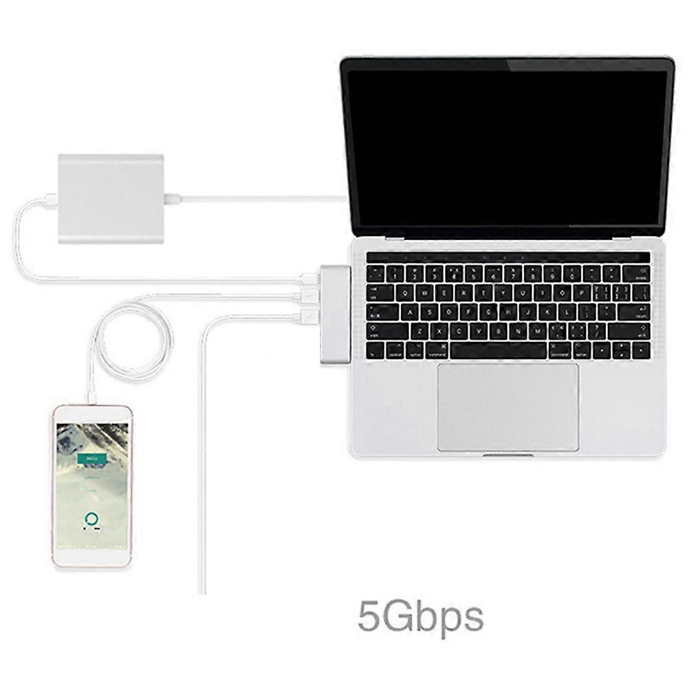 Type- USB 3.0 Combo Hub Adapter for Charging Use