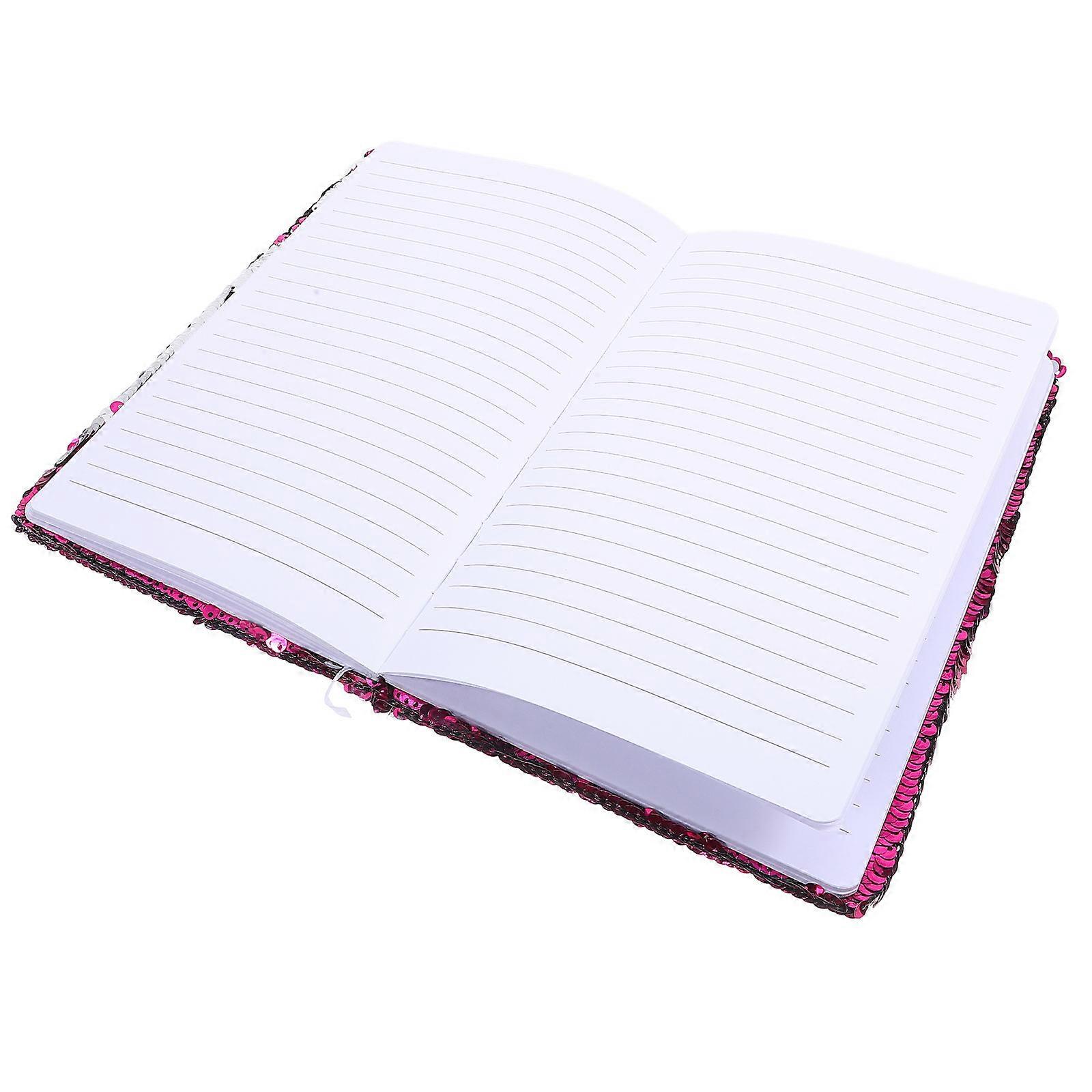 Creative Sequin Notepad Reversible Keeping Daily Use Paper 8.5×5.7×0.8in Students 1Set