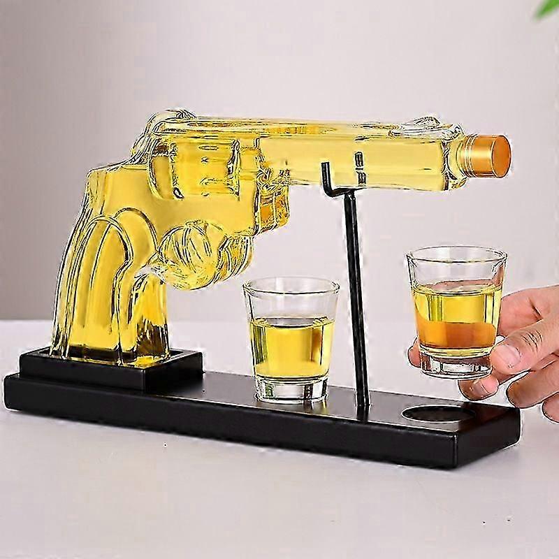 Men's whiskey decanter set, wine decanter set (includes 2 wine glasses), unique