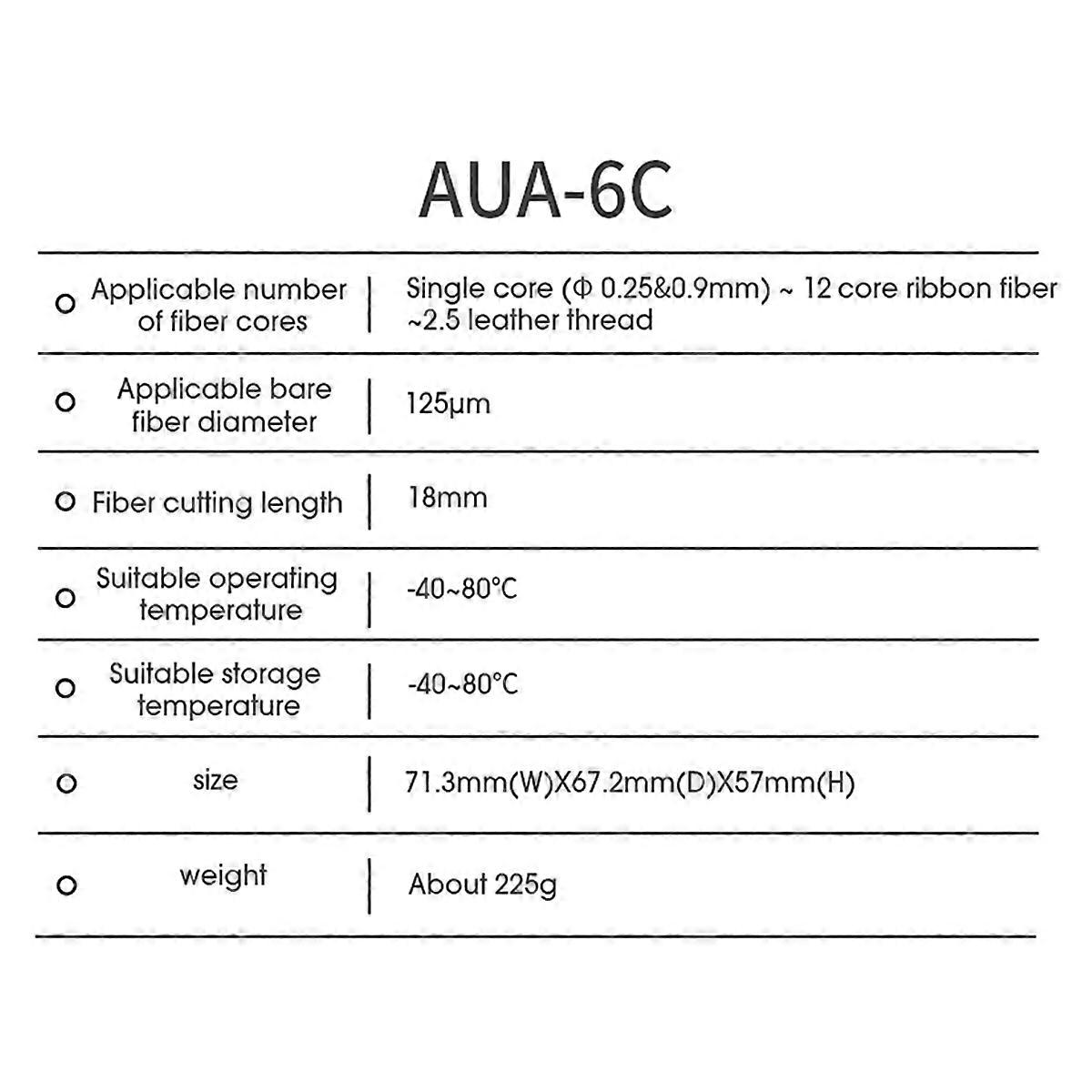 Fiber Cleaver -6C FTTT Fiber Optic Knife Tools 16 Blade