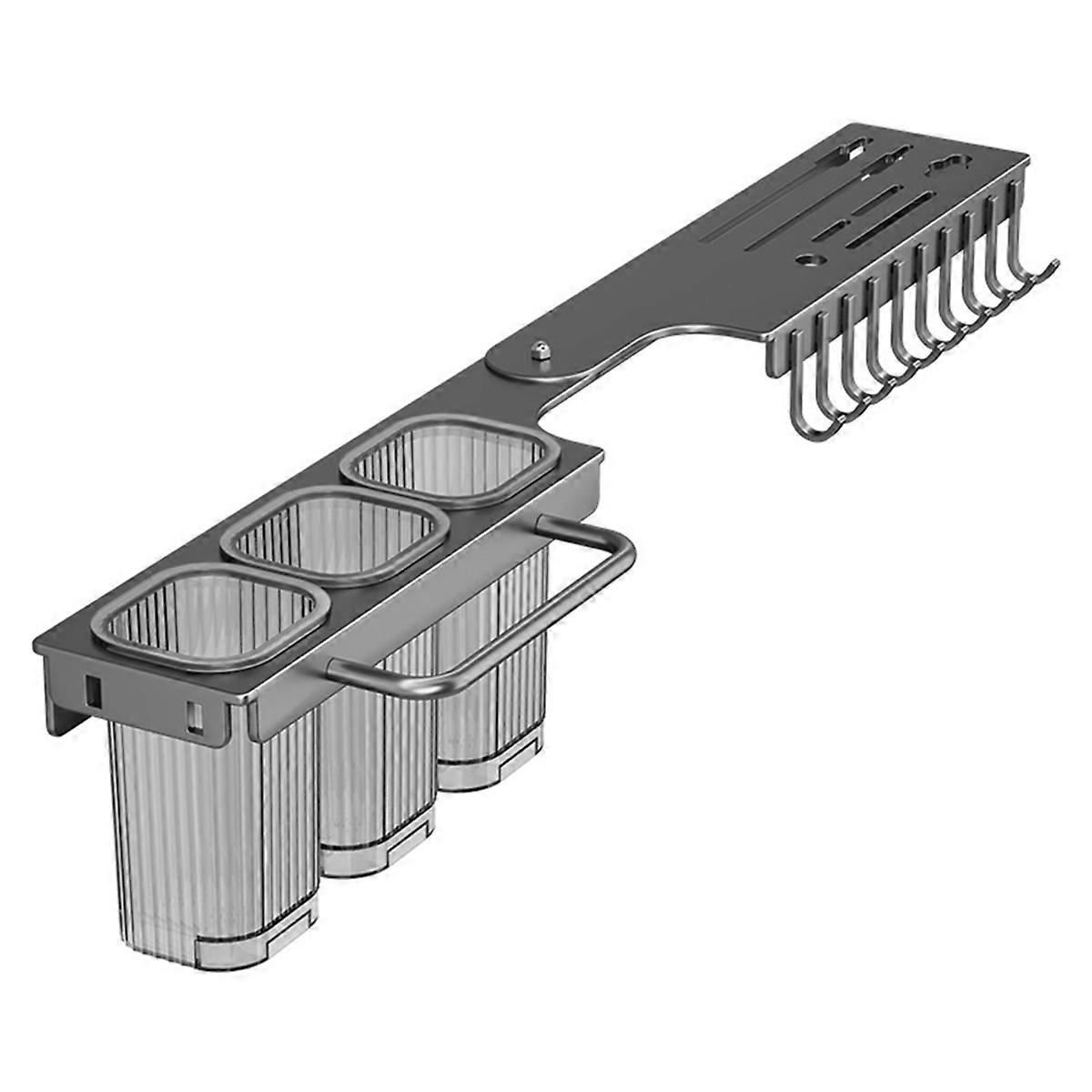 Wall-Mounted Multi-Functional Knife Holder -Folding Shelf for Kitchen