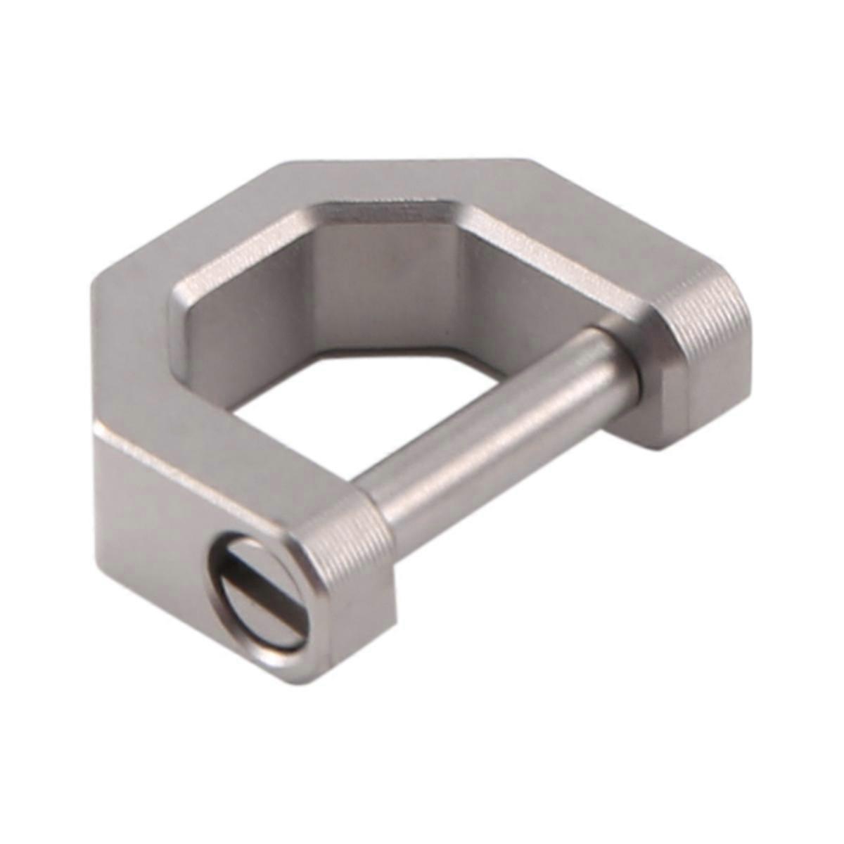 D-Type Multifunctional Mini Full Titanium Buckle Key Ring Buckle -S
