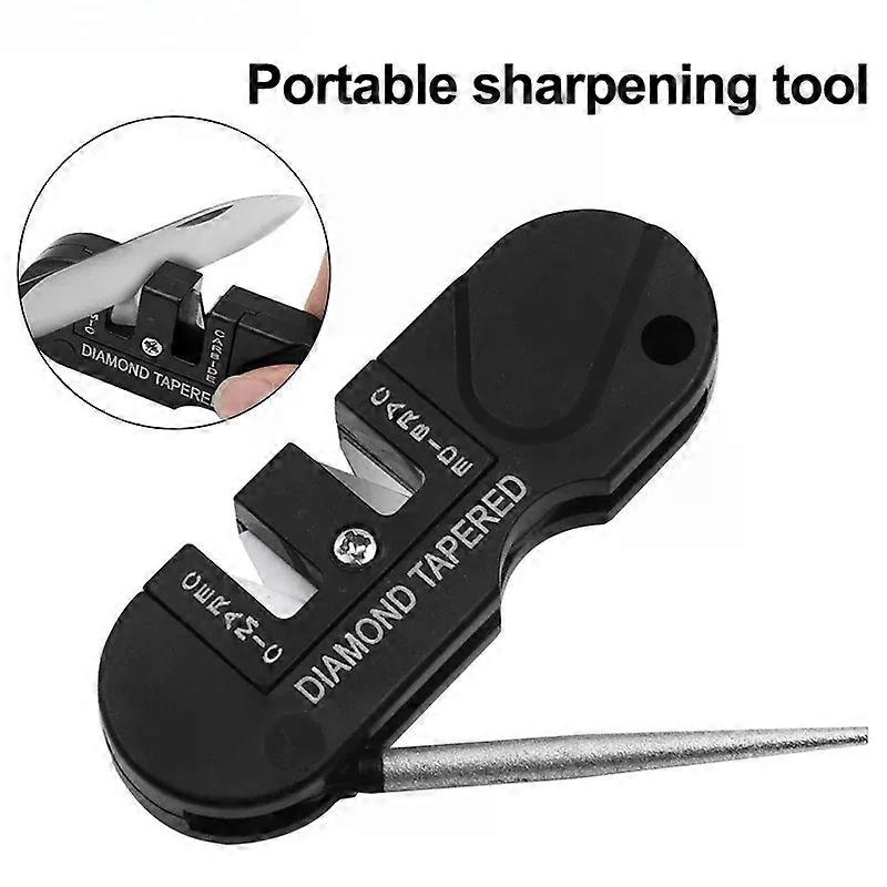 Portable Tungsten Ceramic Carbide Knife Whetstone Sharpener Tool Camp outdoor Knife sharpener
