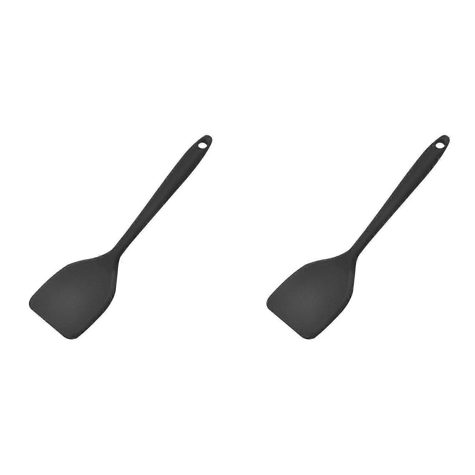 2PCS Mini Silicone Spatula for Small Pan, Flexible Nonstick Turner, Heat Resistant Cookie & Egg Flip Tool