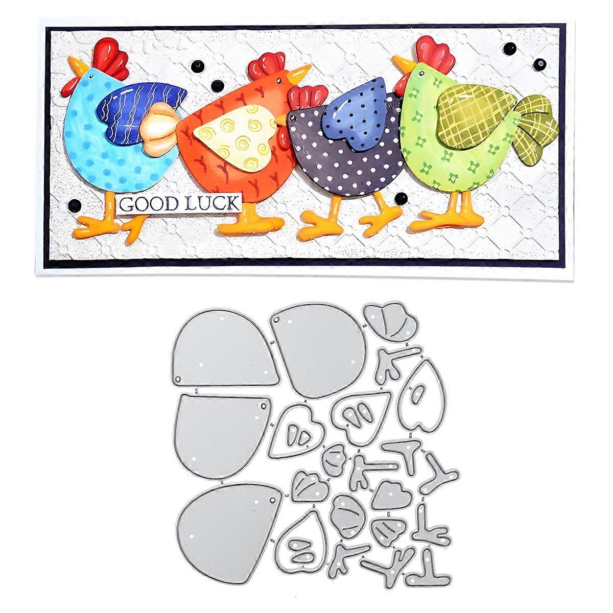 1PC Chicken Metal Cutting Dies Die-cut Crafts Stencil Tool for DlY Handmade Scrapbook Cards