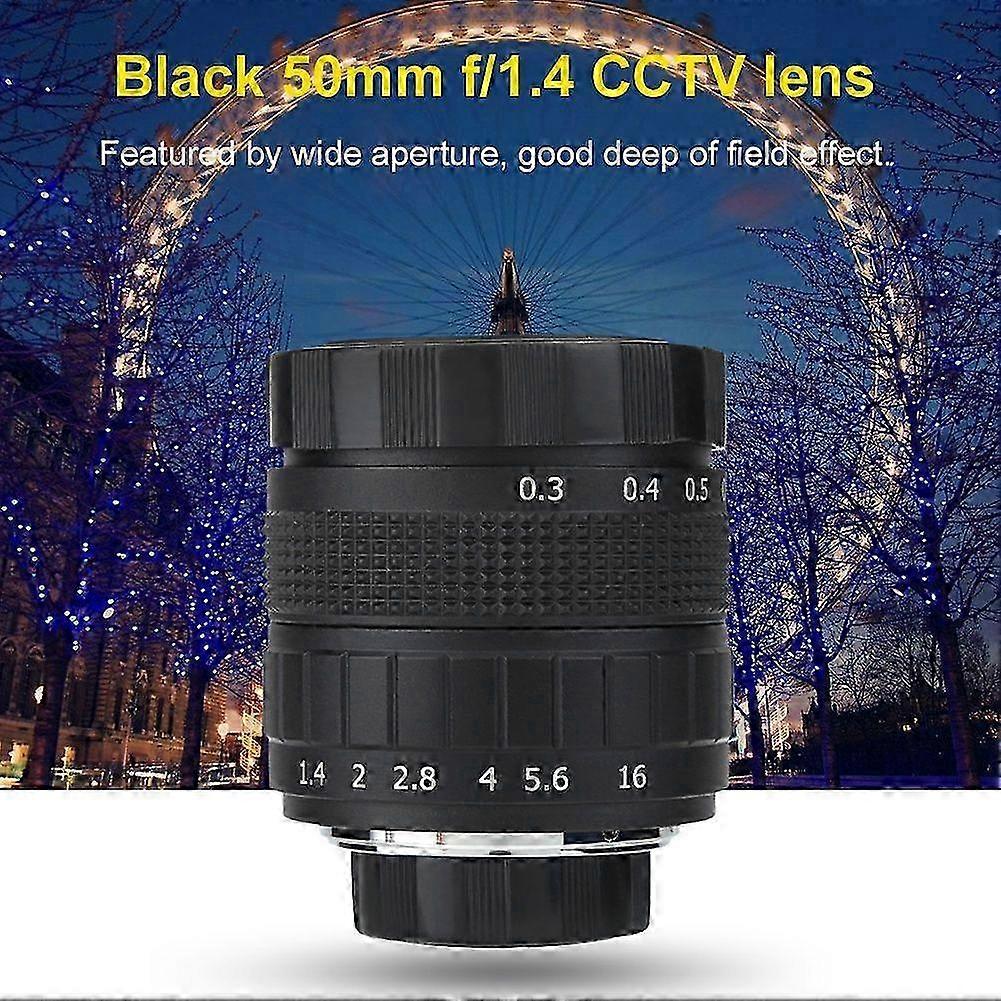 25-26 50mm f/1.4 Closed Circuit TV Television Lens Photography Camera Accessory