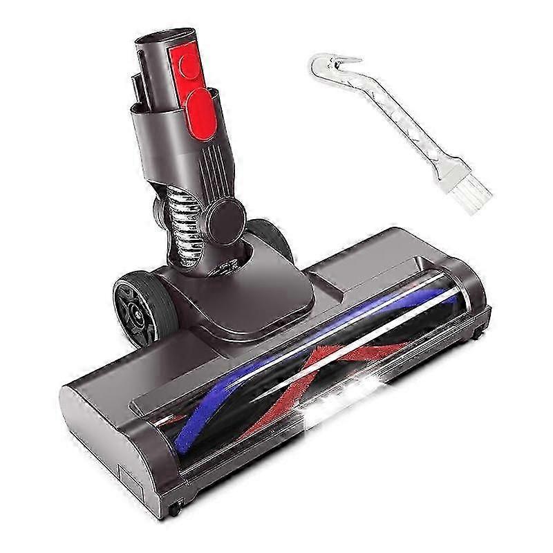 For Dyson V7 / V8 / V10 / V11 / V15 Vacuum Cleaner Electric Floor Brush With LED Light Soft Plush V Roller Brush