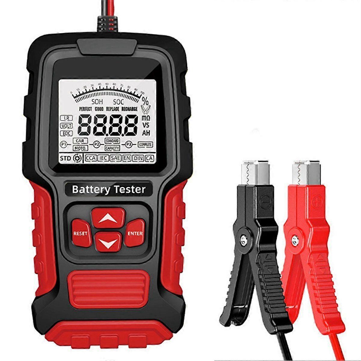 Car Battery Tester 12V 24V Battery System Detect Auto Battery Analyzer for Car Motorcycle Battery Charging Test Tool