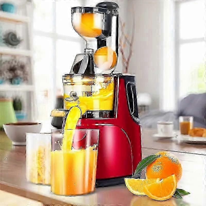 Cold Press Slow Juicer with Large Caliber Feeding Quiet and Easy to Clean
