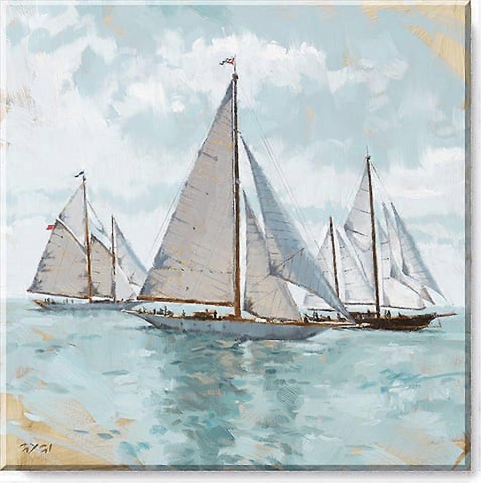 Sailboats Canvas, Museum Quality Giclee Print, Ga-yezhibbb1003