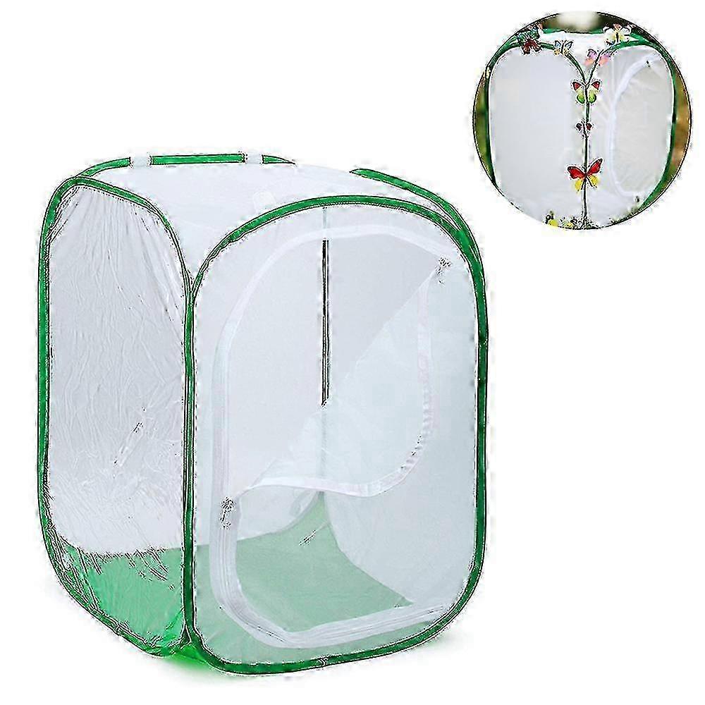 Large butterfly cage for tall habitats with pop-up feature