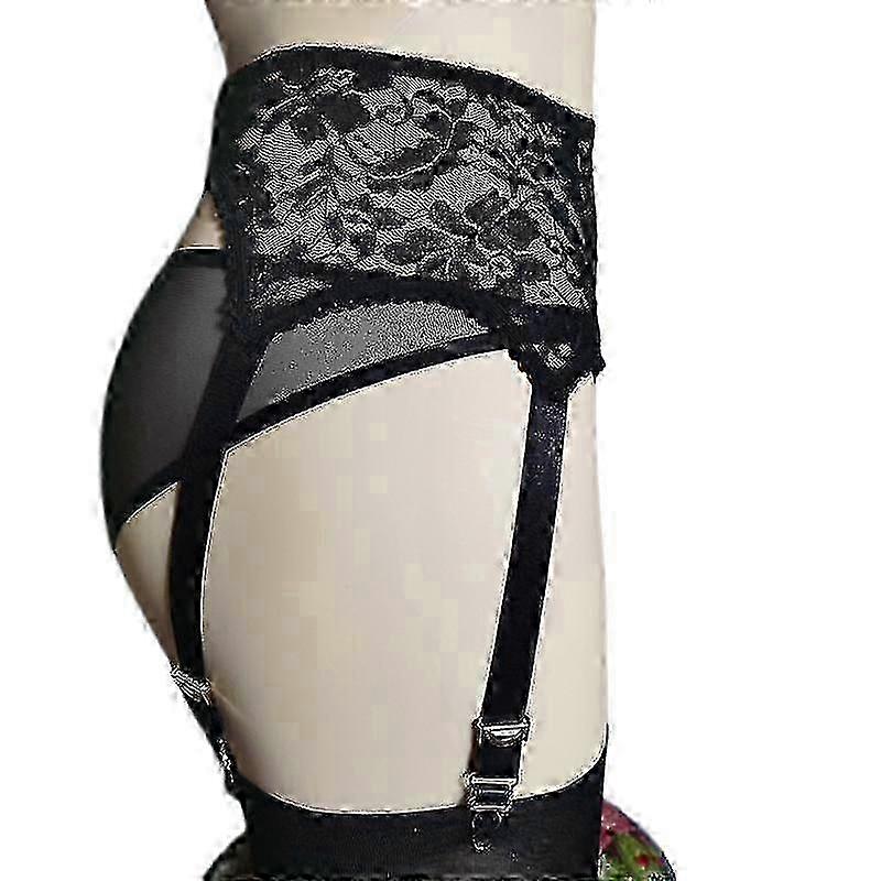 Porte-jarretelles sexy style rétro vintage pour femme : 6 bretelles – Collection Tw_Lucky_B