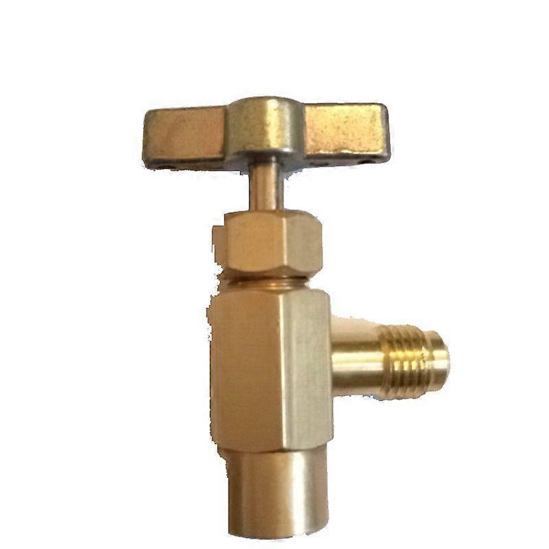 R134a Air Conditioner A/C Refill Refrigerant Dispensing Tap Valve Bottle Opener Adapter Refueling Conditioning Kit Fit for Home Air Conditioning Autom