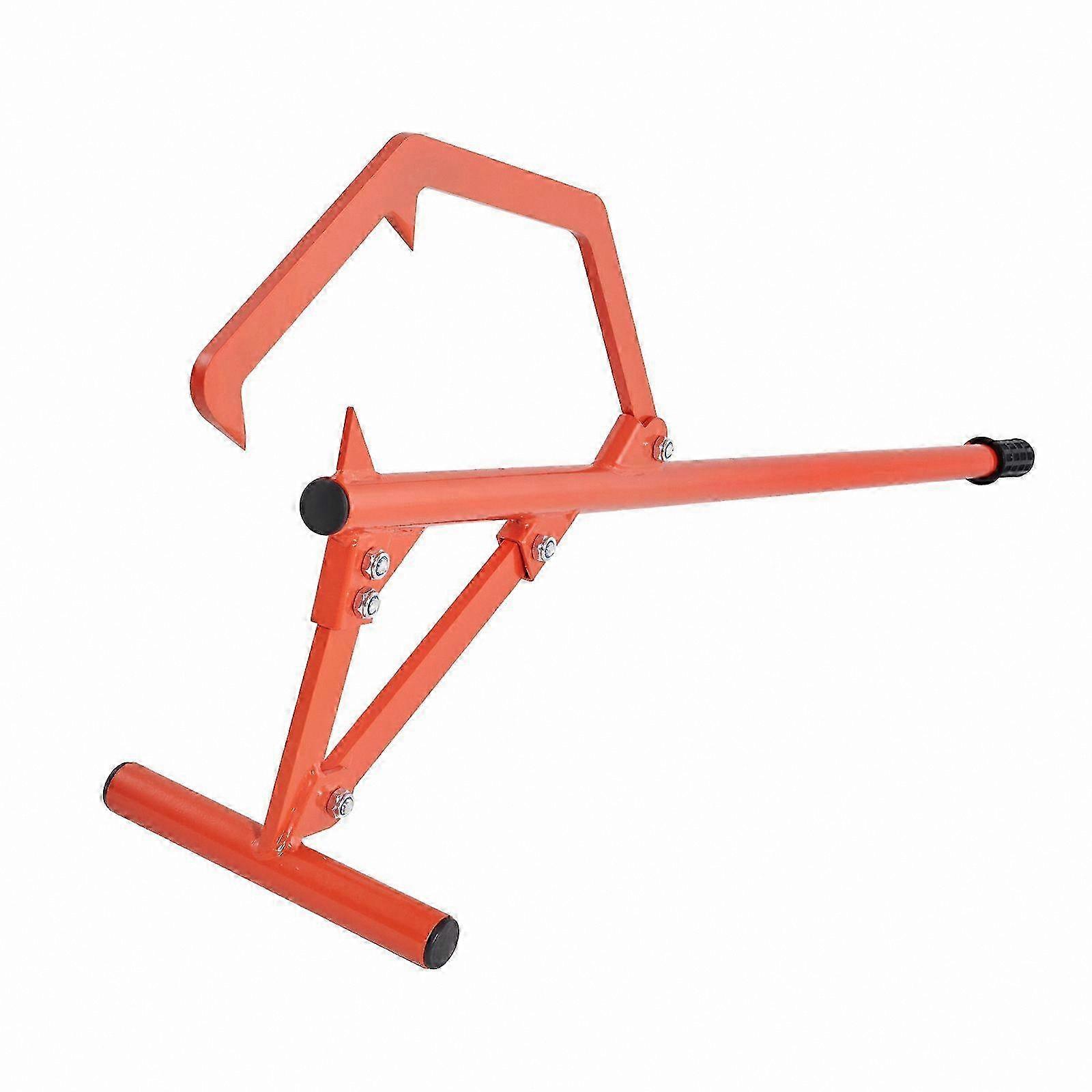 Heavy Duty Steel Log Roller, 46.5 Inch Log Lifter with Adjustable Cant Hook for Logs up to 25" Dia Logging Tool