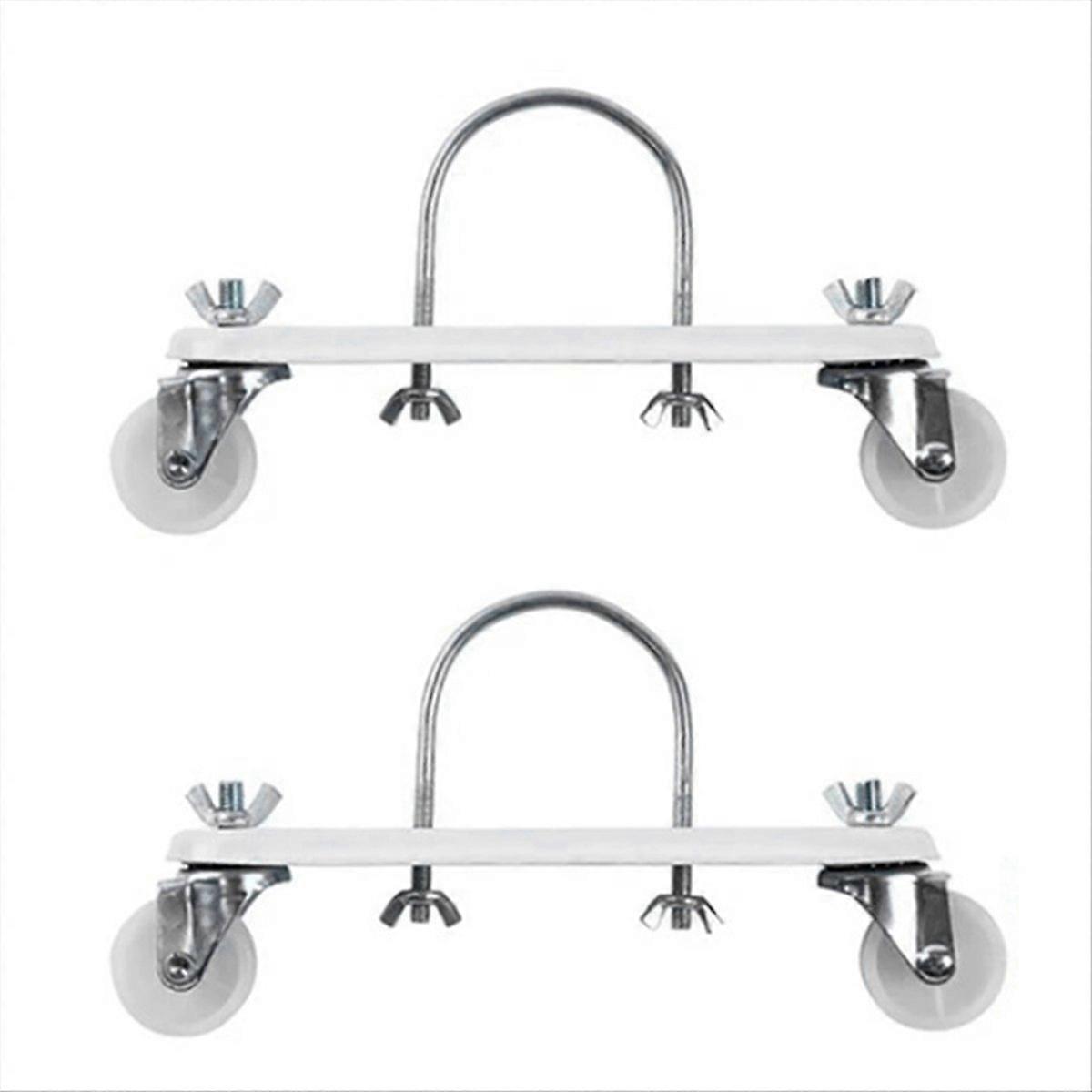 Mobile Pulley Bracket for Electric Heaters, White