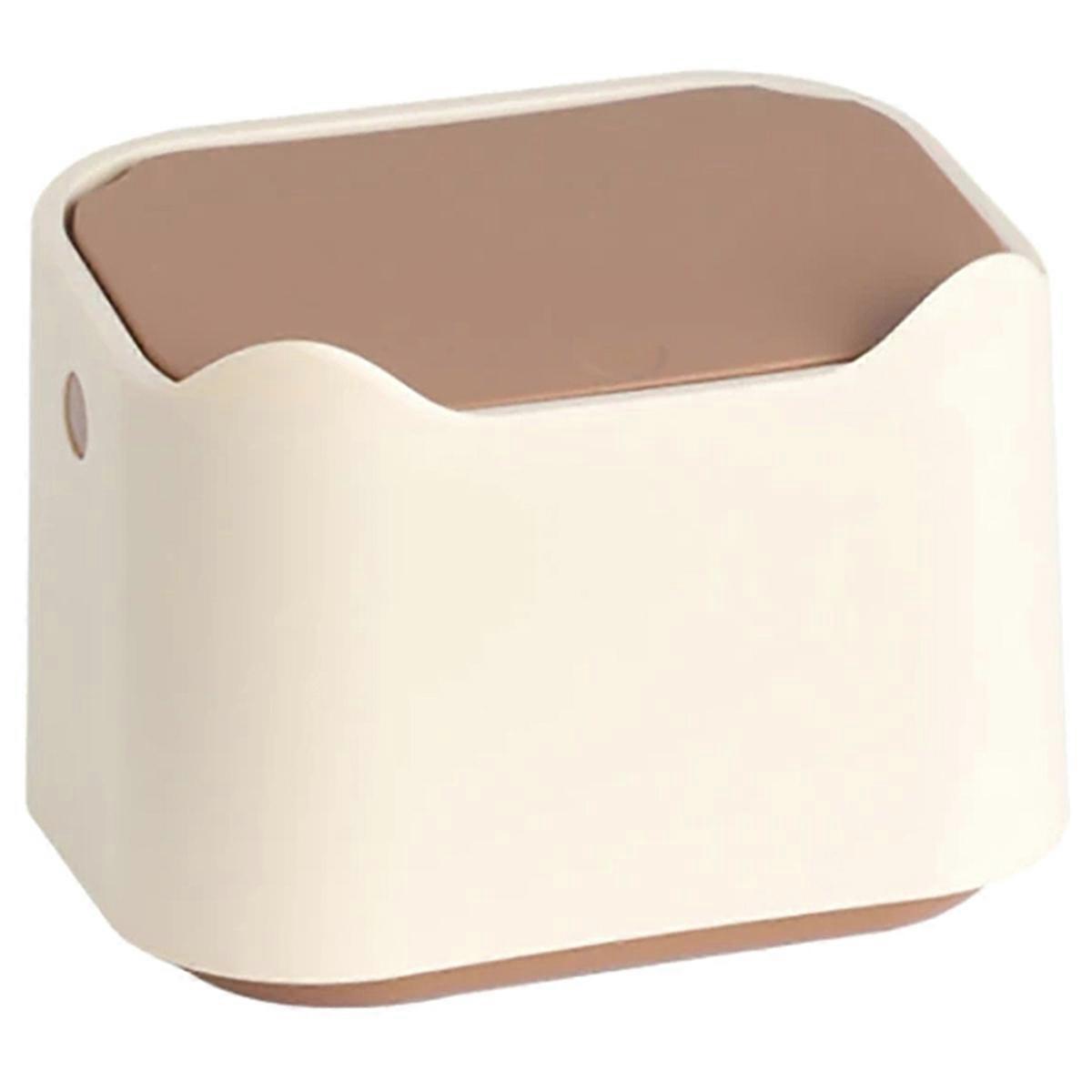 Cat Litter Box, Portable Bedpan, Removable Full-Closed for Cats/Rabbits, Beige