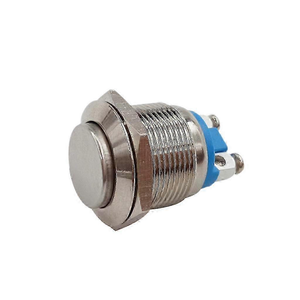 19mm Nickel Plated Brass Waterproof Starter Switch Momentary Push Button miao4