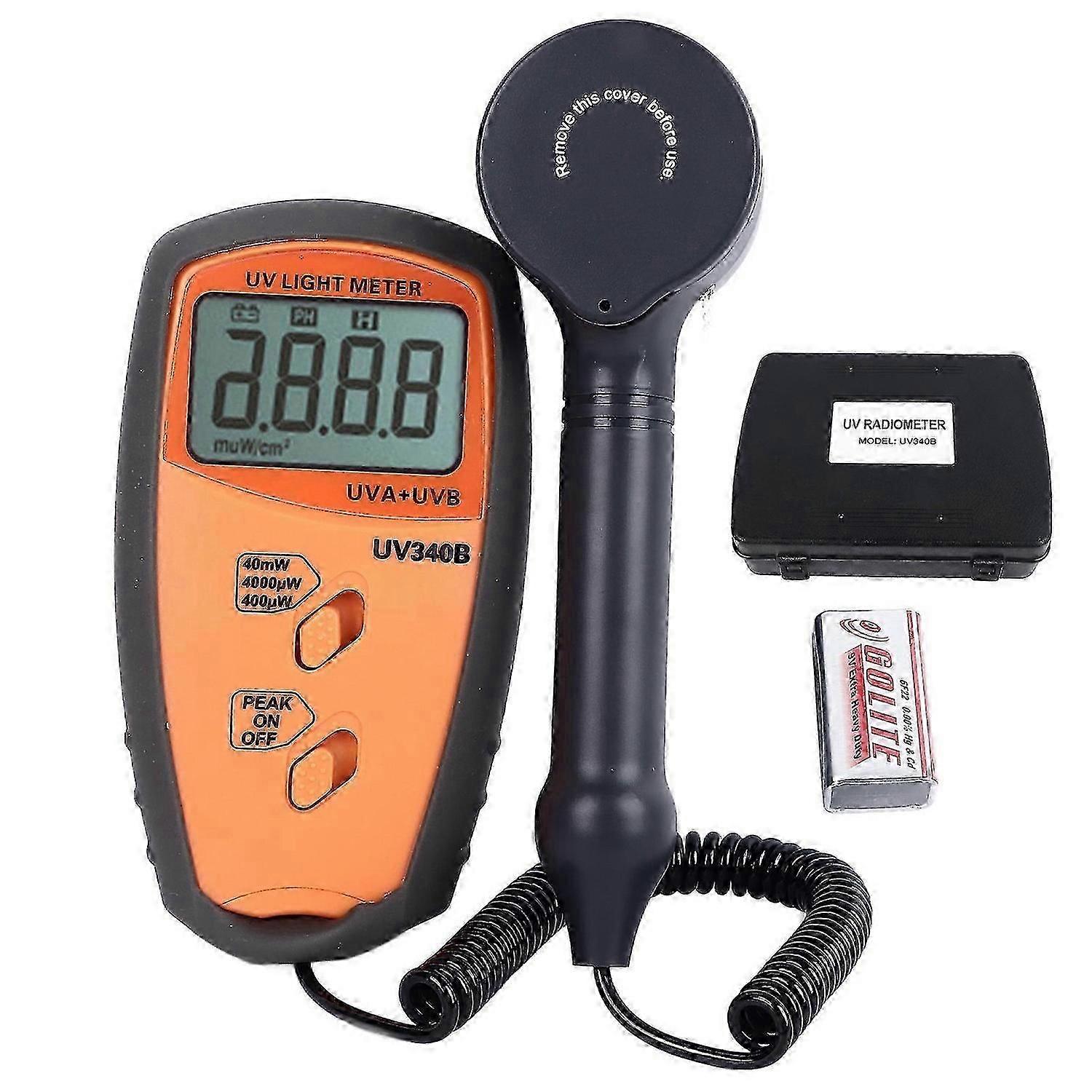 UV Light Meter UVA UVB Tester 290390nm LCD Display UVA UVB Radiometer for Testing Measurement