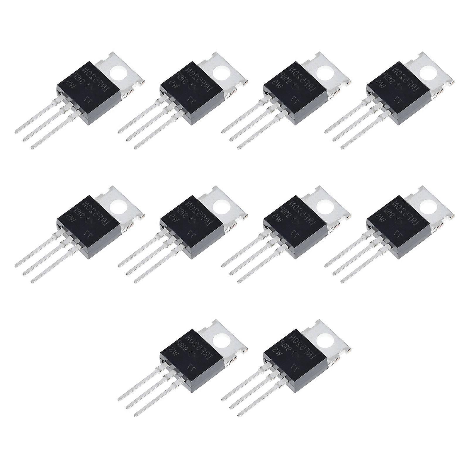 10Pcs/Pack IRF540N MOSFET Transistors 33Amp 100V N-Channel Power MOSFET Transistor Applicable for Power Amplifier TO-220 Multicolor