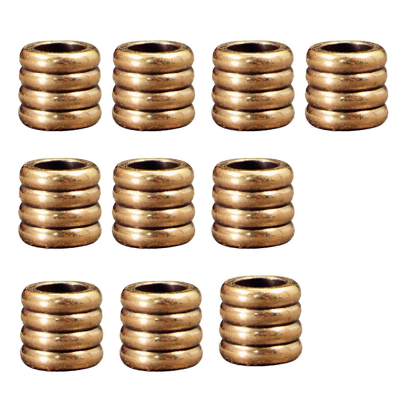 Rust Resistant Copper Cylinder Beads Handmade Jewelry Spacers Assorted Colors Easy Stringing DIY Accessories For Craft Enthusiasts Multicolor