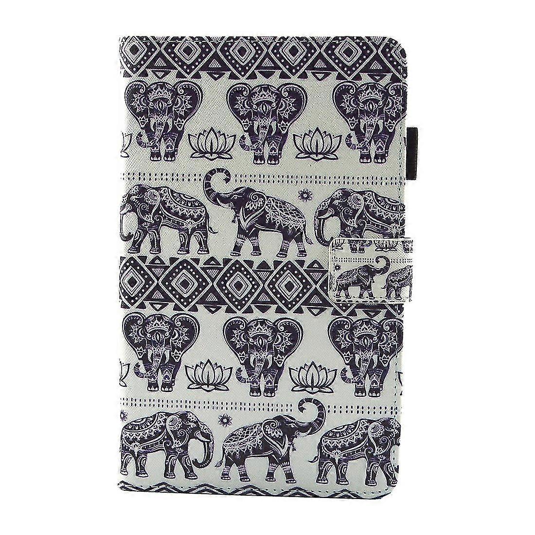 Galaxy Tab A 8.0 Case T380/T385 Vase Pattern Leather Protective Cover