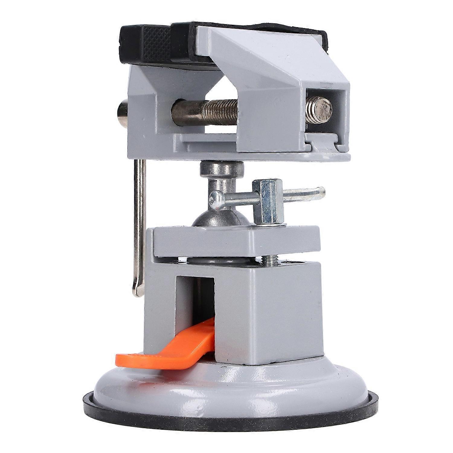 Mini Bench Vise 360 Degree Universal Rotating Square Workbench Clamp with Suction Cup Base