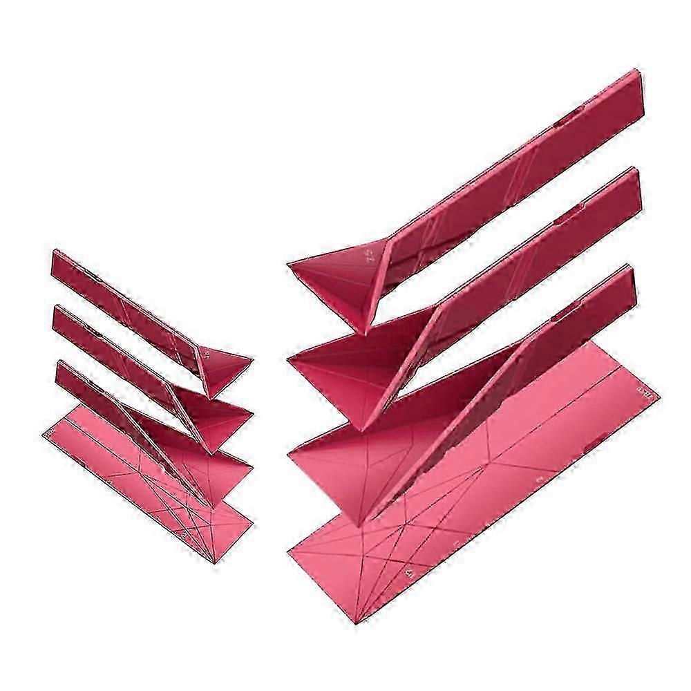 Polygons 3-in-1 Flat Measuring Spoon, 2 Spoons with 6 Different Sizes, Multifunction Folds Scoop