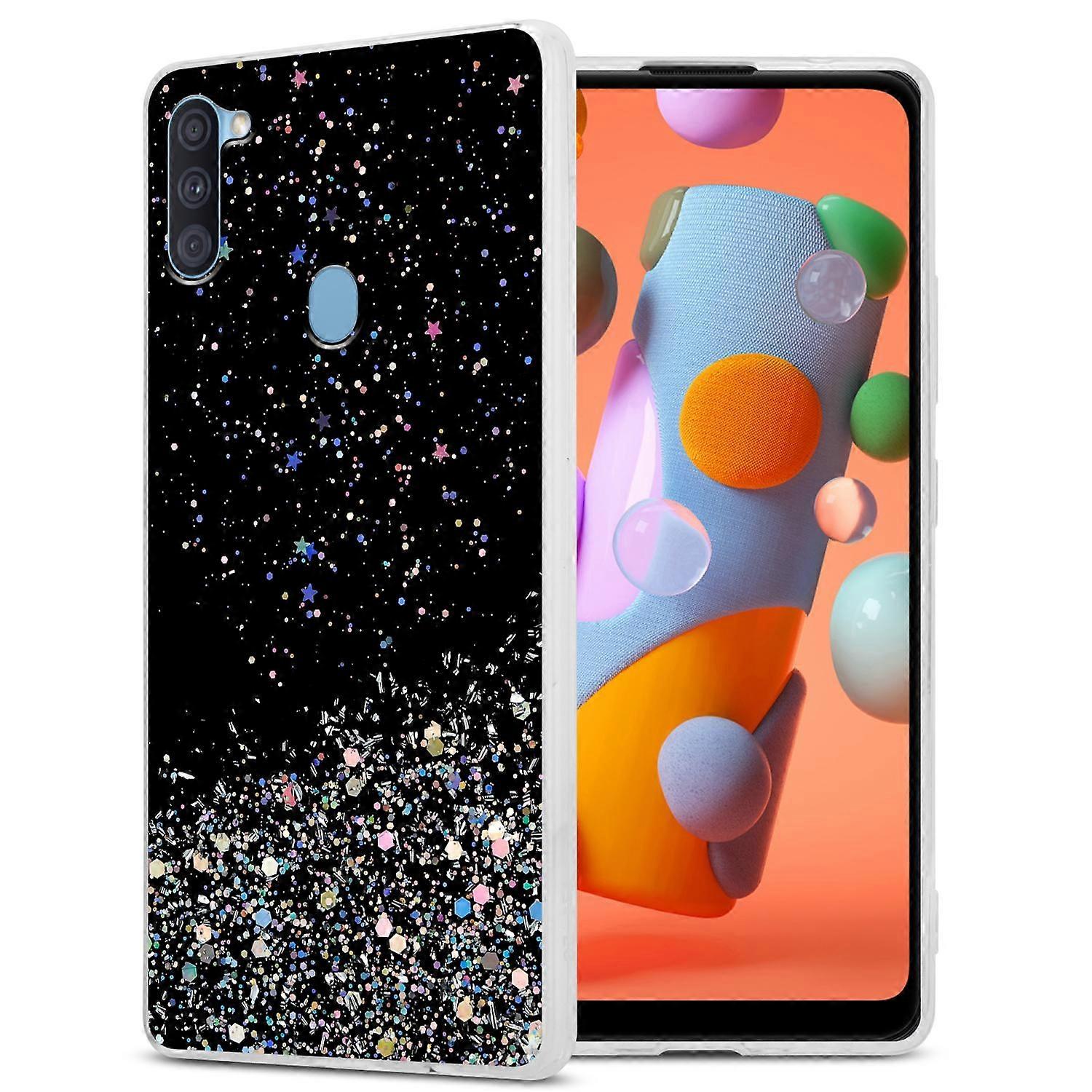 Θήκη Samsung Galaxy A11 / M11 Προστατευτική Θήκη TPU - Διάφανη με Glitter