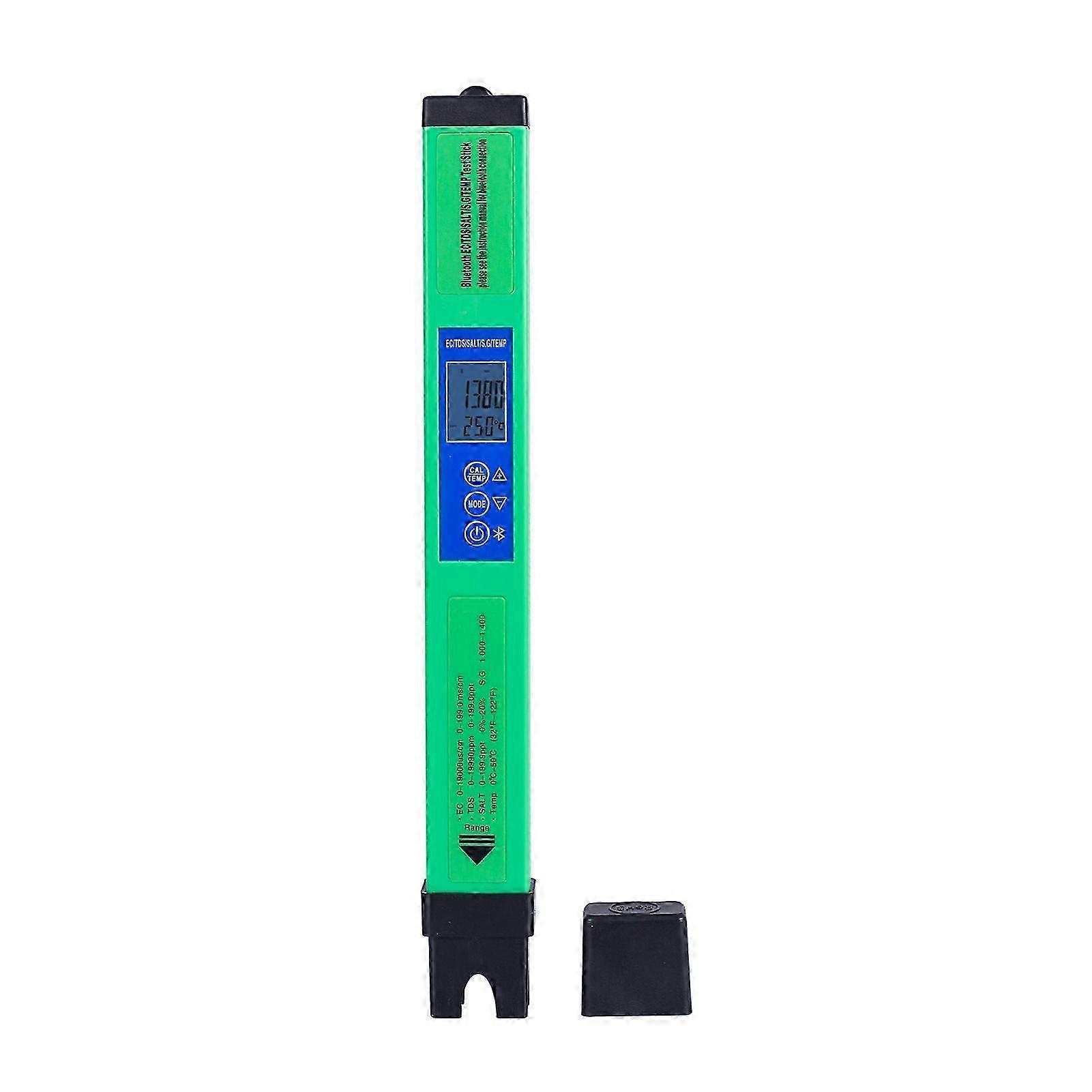 pH Meter, 2 in 1 Digital PH Temp Tester with Backlight, 0-14 pH Range for Nutrients Growing, Indoor Garden, Home Brewing, Pool