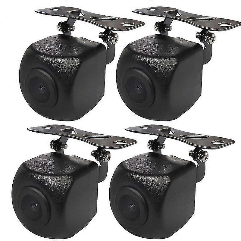 4pcs Hdカーカメララジオ大画面魚眼ナイトビジョンバックミラー防水