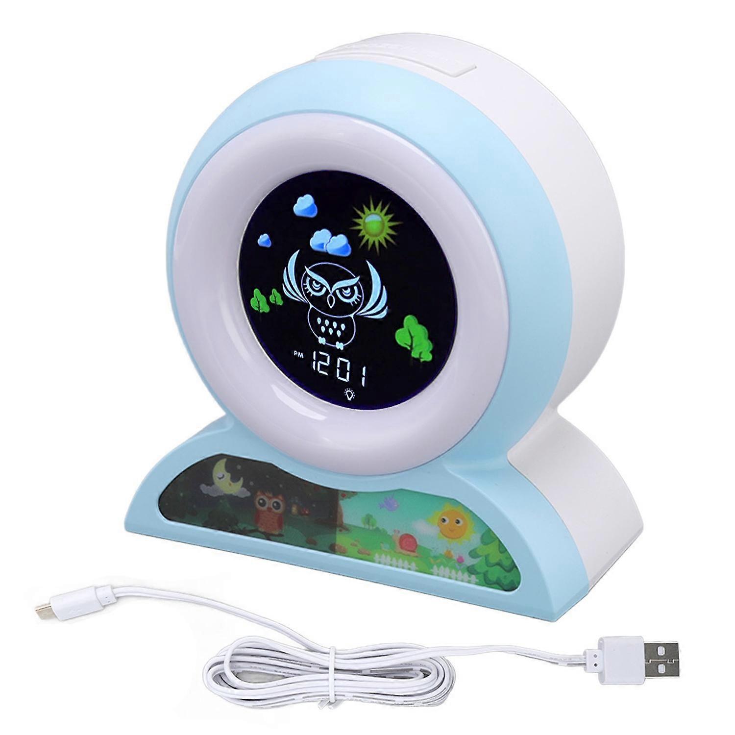 Educational Kids Alarm Clock Multifunction 3 Levels Brightness Dual Alarm Sleep Training Alarm Clock