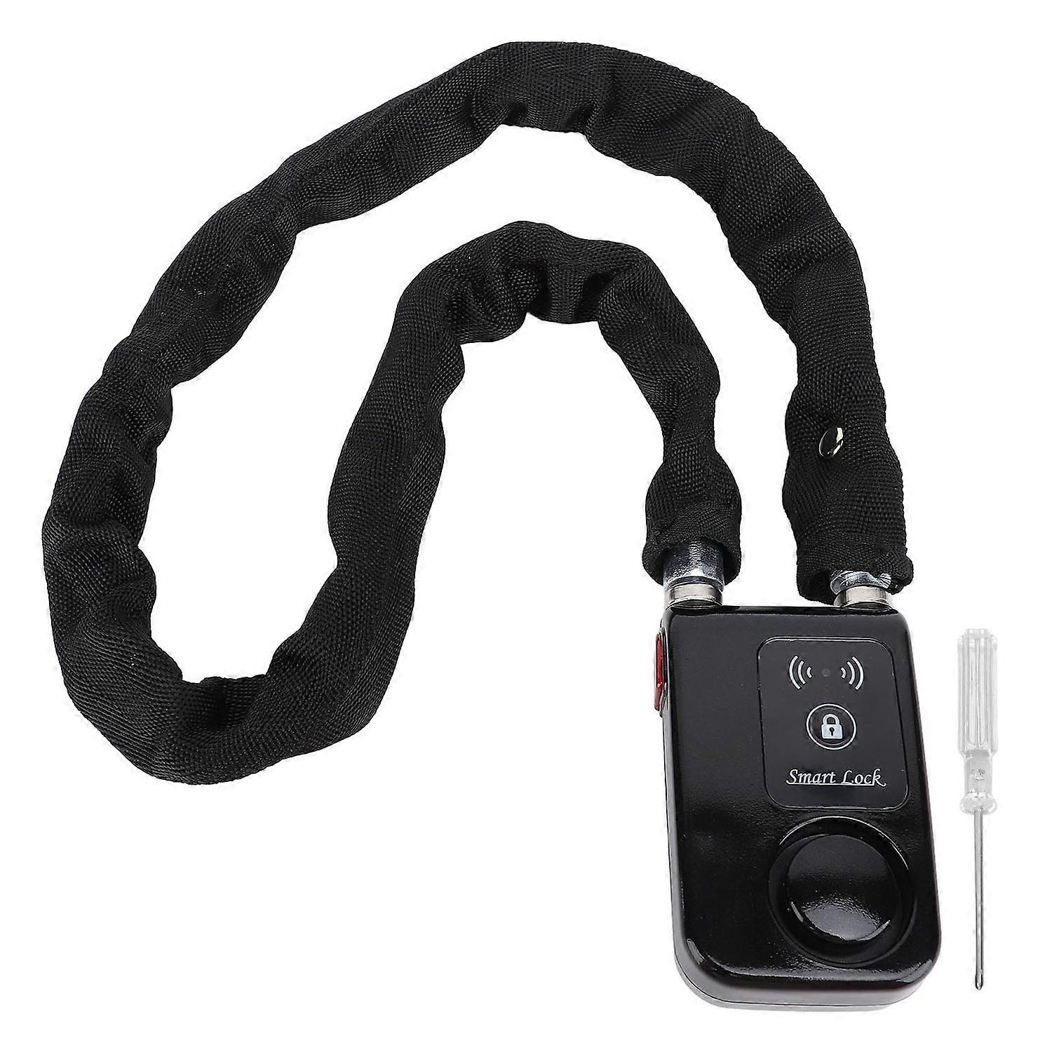 BT Vehicle Chain Lock Water Proof APP Control Vibration Warning Smart Anti Theft Lock for Electric B