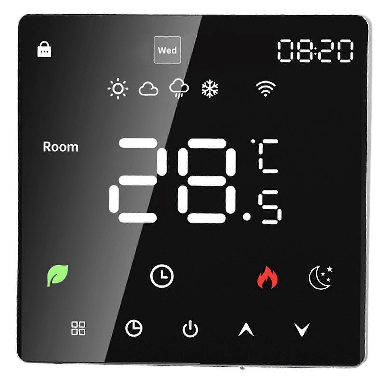 16A Smart Thermostat LCD Touchscreen 90-240V 41x86x86mm