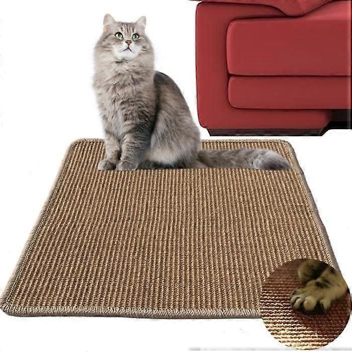 Cat scratching mat 30x40cm Natural Sisal Horizontal Scratching Mat Scratching Board for Floor Protects Furniture and