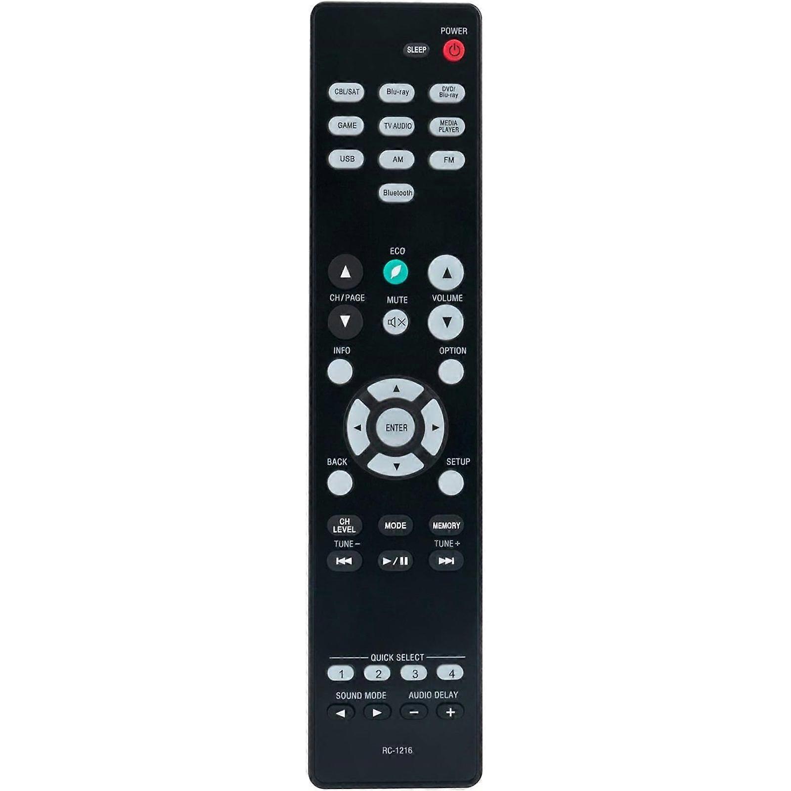 RC-1216 Replacement Remote Control Applicable for Denon AV Surround Receiver AVR-S530BT, AVRS530BT, AVR-S540BT, AVRS540BT, AVR-X550BT, AVRX550BT, AVR-