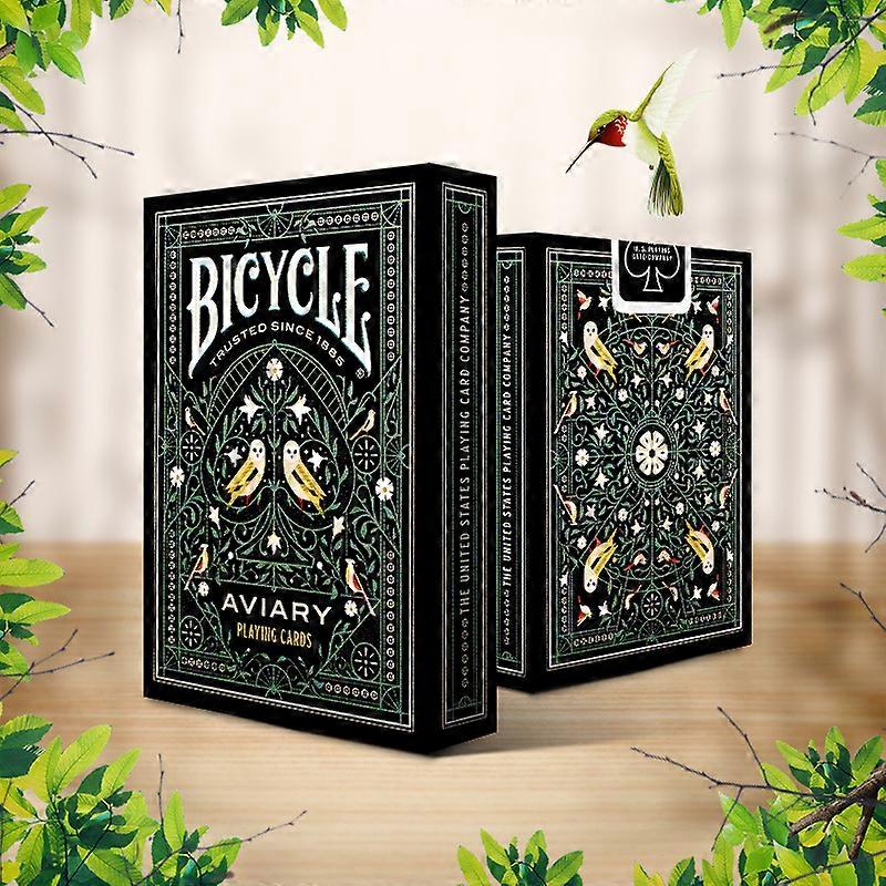 Bicycle-themed Aviary Caged Bird Collectible Cards